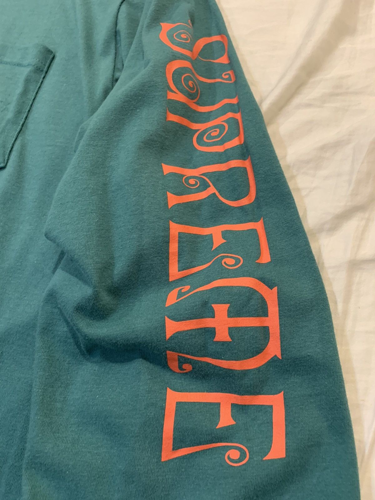 South2 West8 × Supreme Supreme x South2 West8 LS Long Sleeve Pocket Tee Teal sz L Size US L / EU 52-54 / 3 - 11 Thumbnail