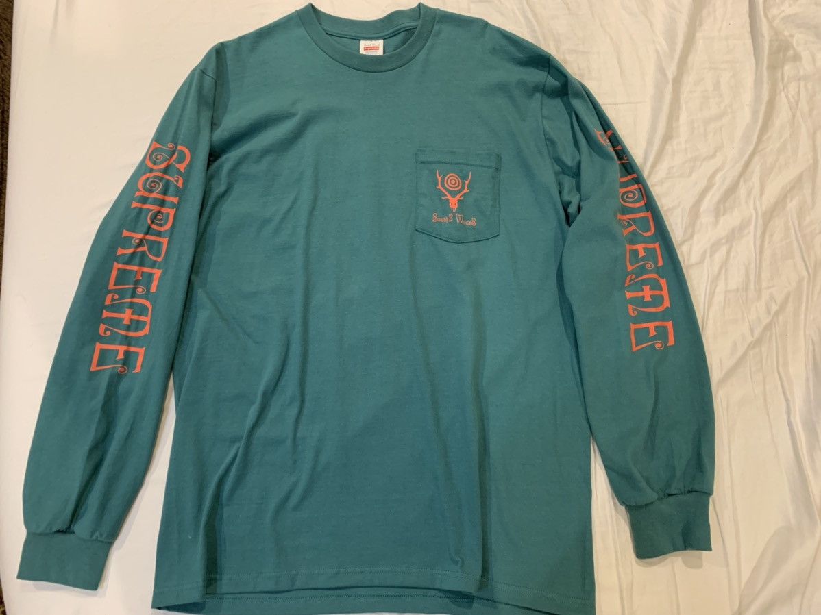 【希少】Supreme SOUTH2 WEST8 L/S Pocket Tee Supreme SOUTH2 WEST8 L S Pocket Tee (SS21) - $60