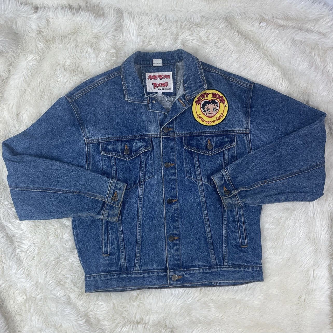 Excelled × Vintage 90s Betty Boop Denim Jacket | Grailed