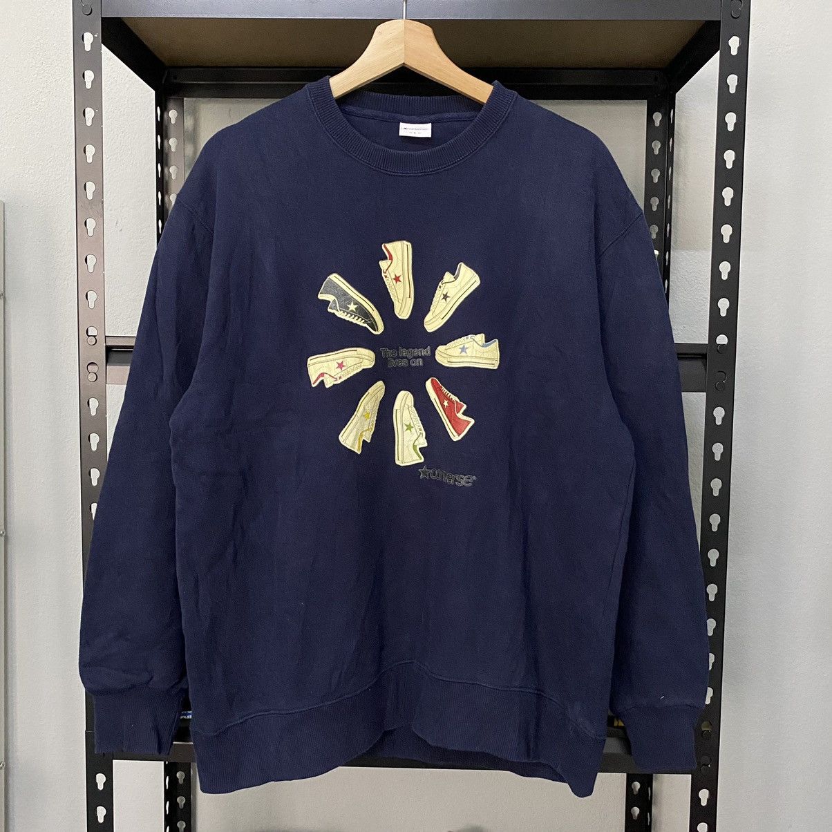 Vintage Converse Sweatshirt Shoe Design
