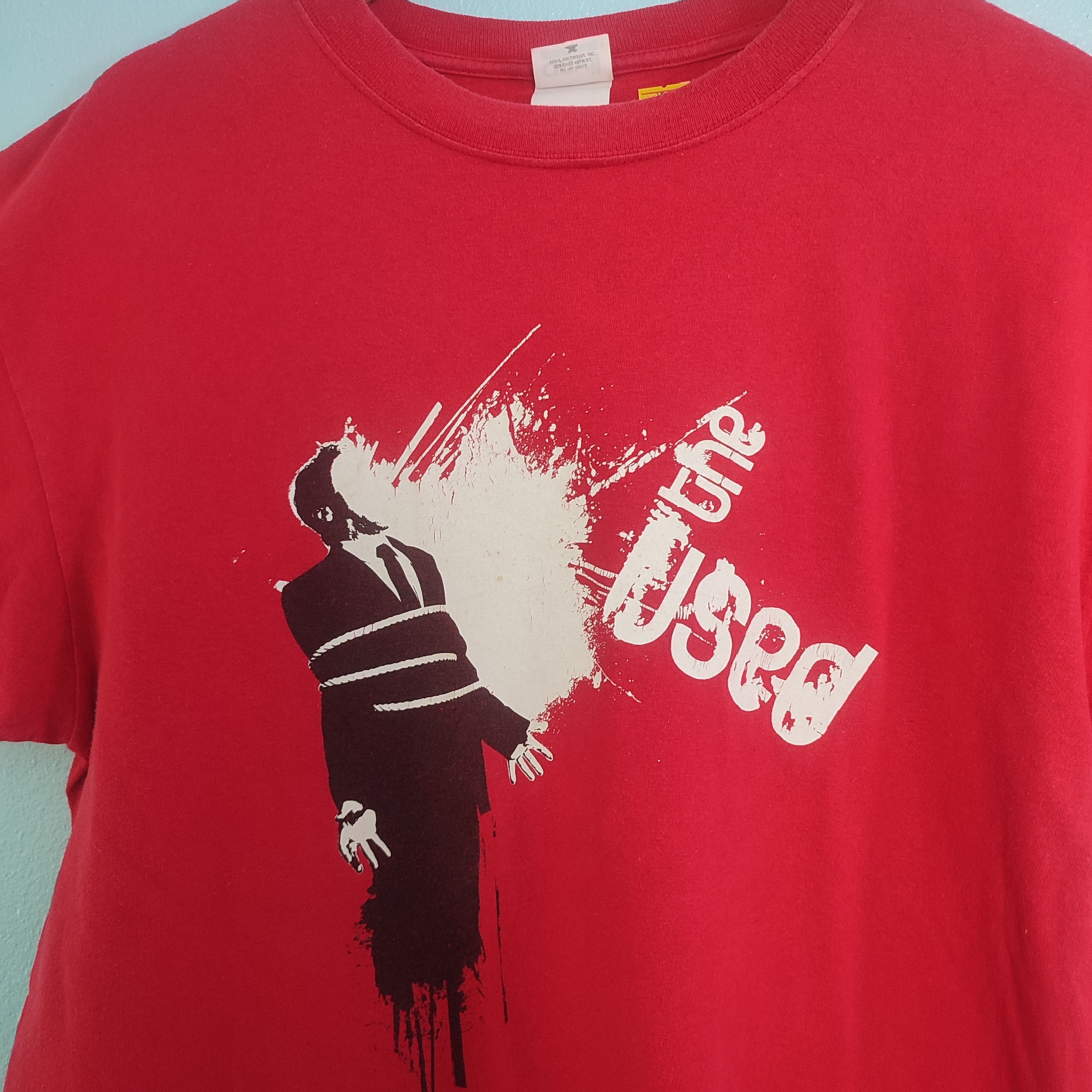Band Tees × Vintage THE USED American Rock Band Tshirt Size US L / EU 52-54 / 3 - 2 Thumbnail