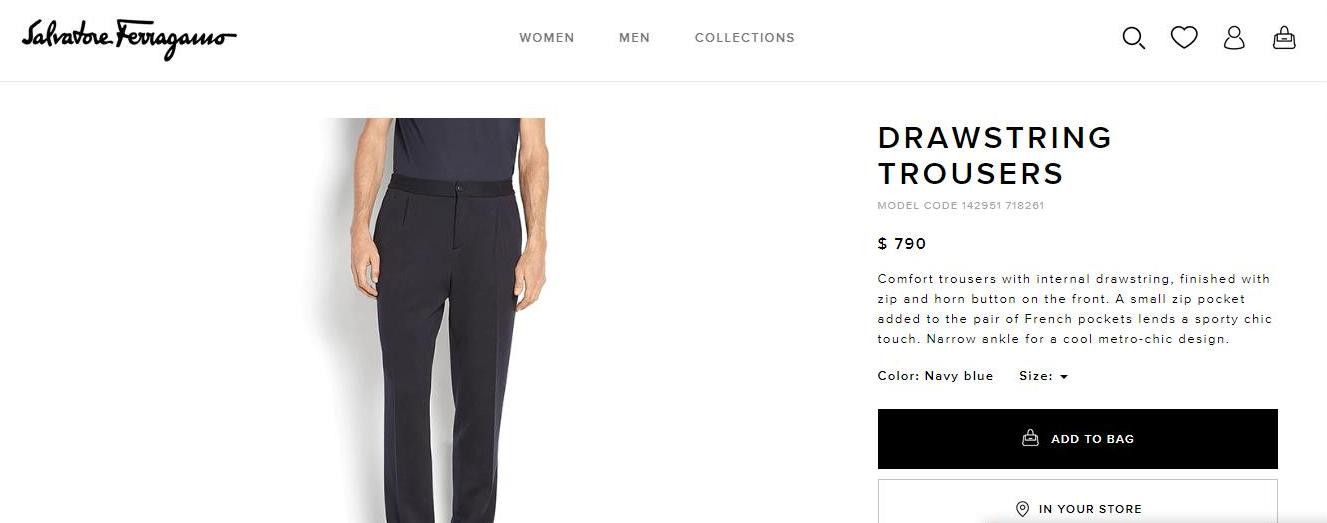 Salvatore Ferragamo Salvatore Ferragamo Formal Classic Wool Pants Trousers Size 52R - 10 Thumbnail