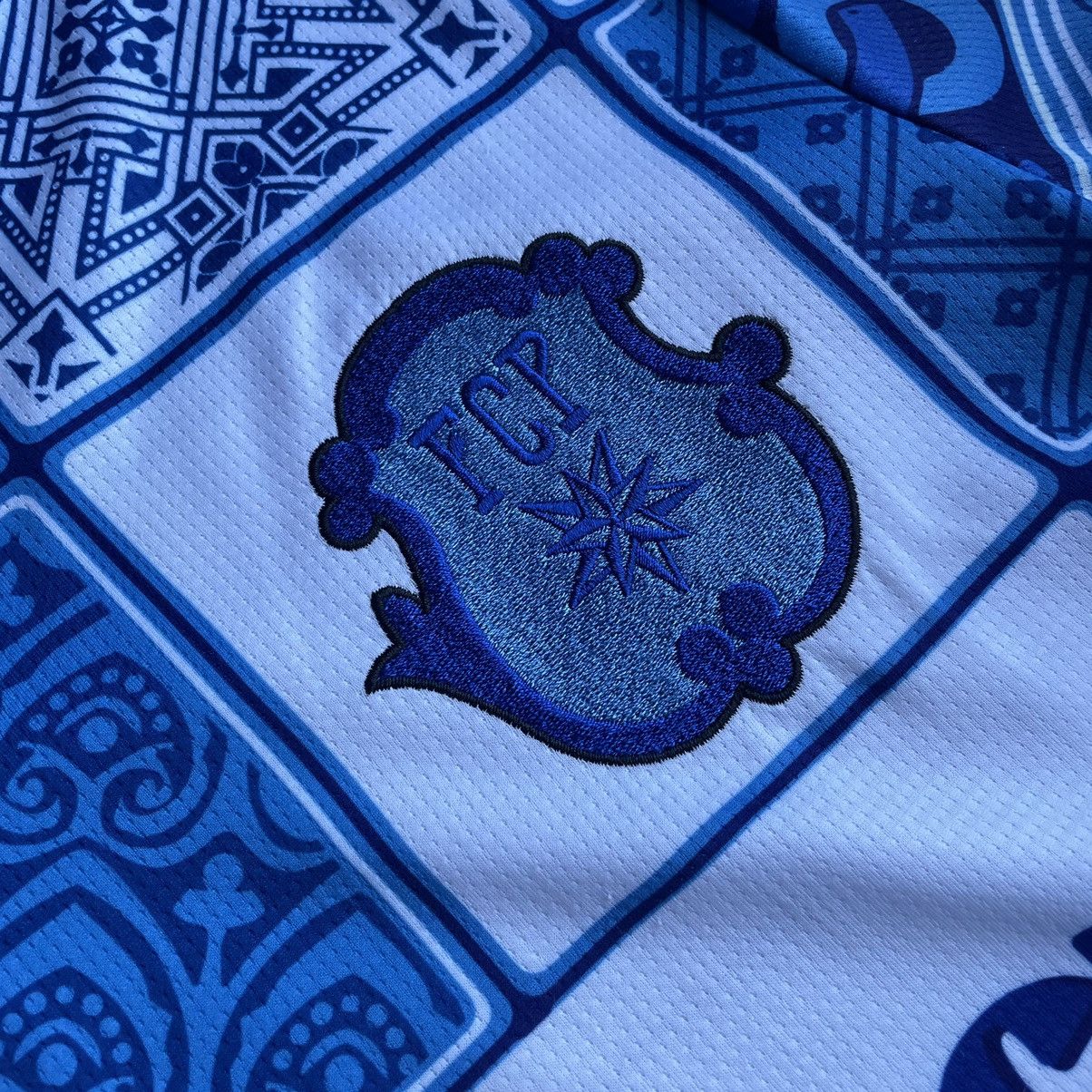 Indigo icarus football fc providence rhode island mosaic tile polo Size US M / EU 48-50 / 2 - 4 Thumbnail