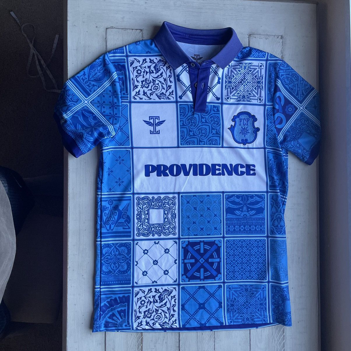 Indigo icarus football fc providence rhode island mosaic tile polo Size US M / EU 48-50 / 2 - 7 Thumbnail