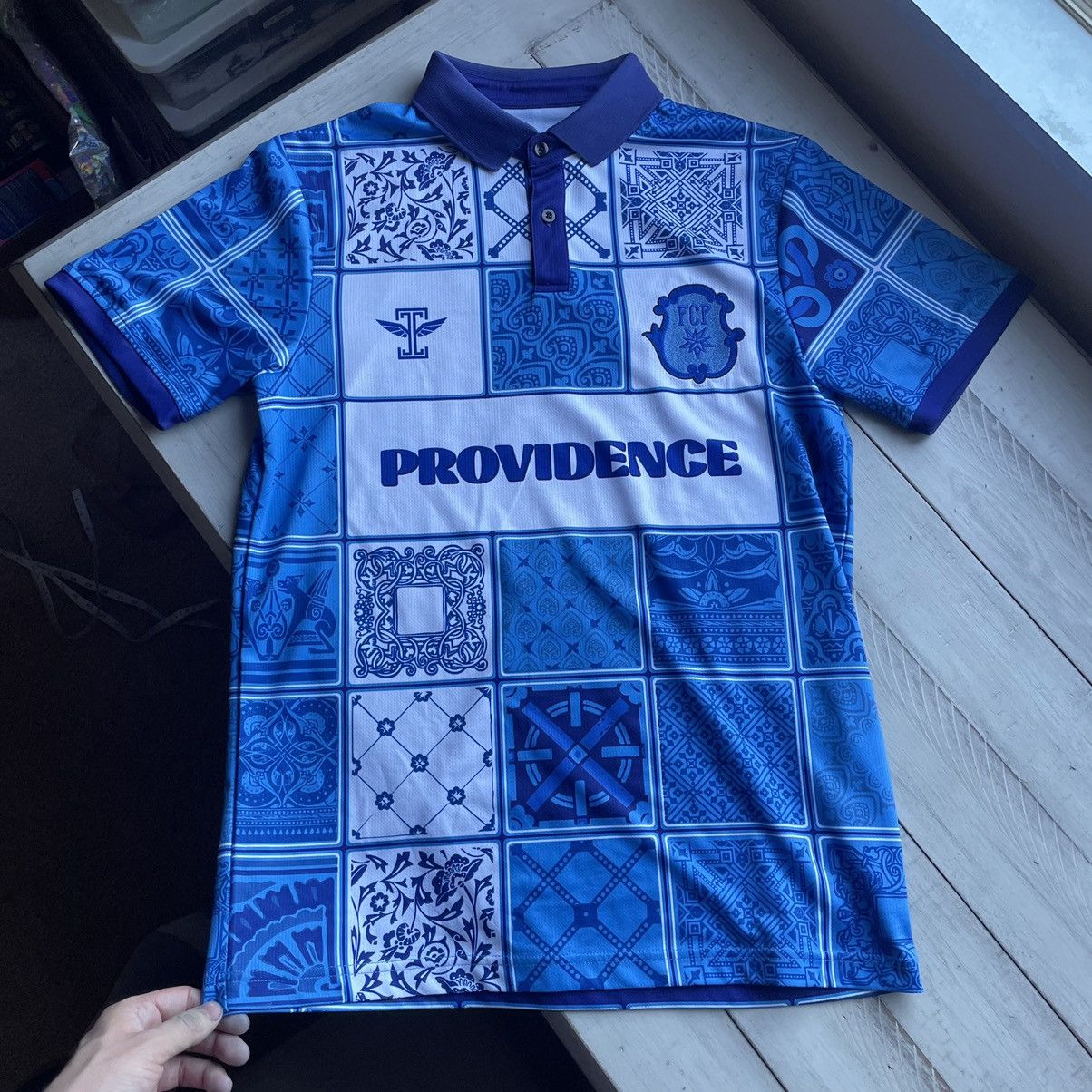 Indigo icarus football fc providence rhode island mosaic tile polo Size US M / EU 48-50 / 2 - 2 Thumbnail