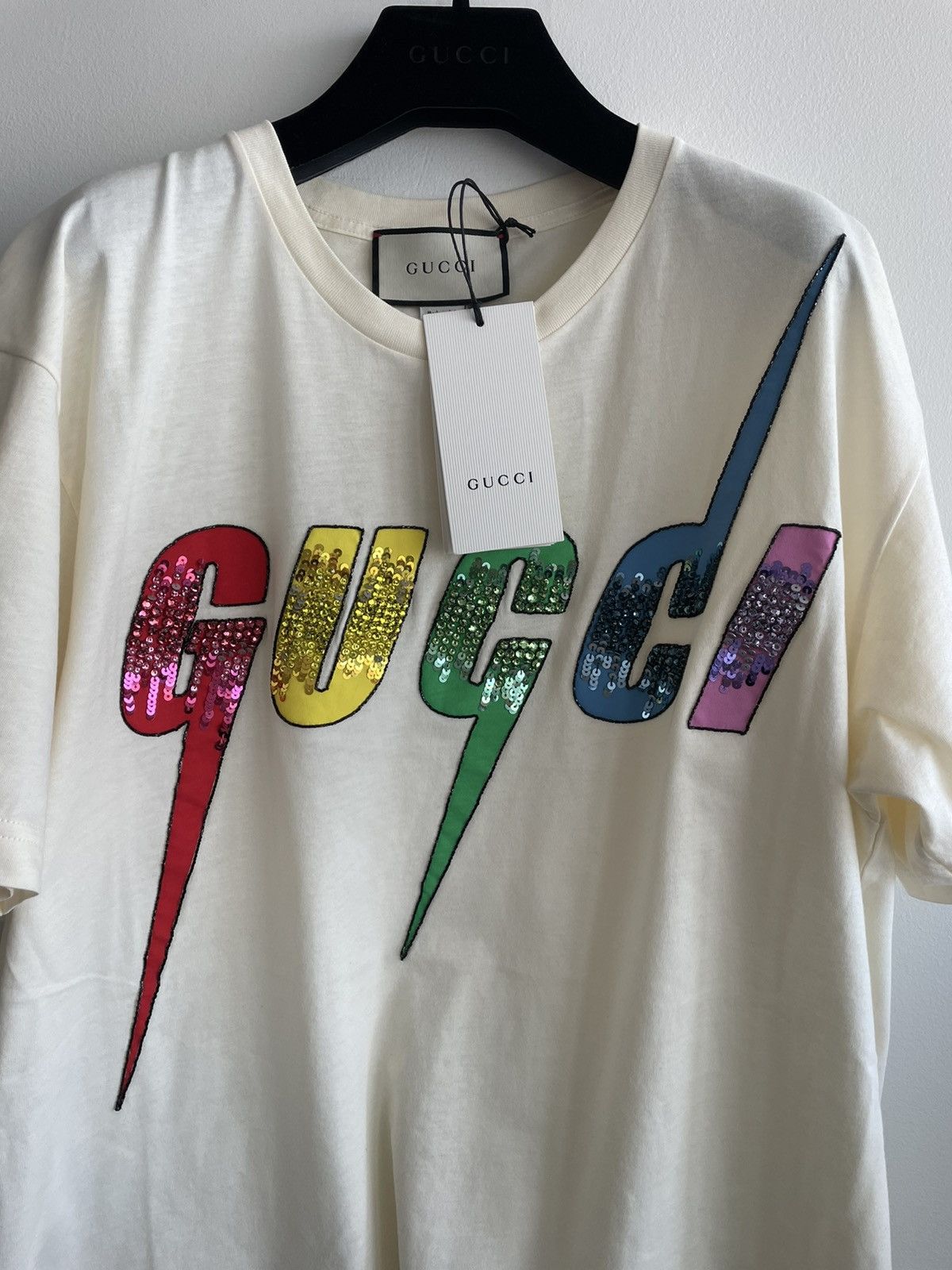 Gucci Extremely Rare Super Runway Gucci Logo Tee Size US L / EU 52-54 / 3 - 4 Thumbnail