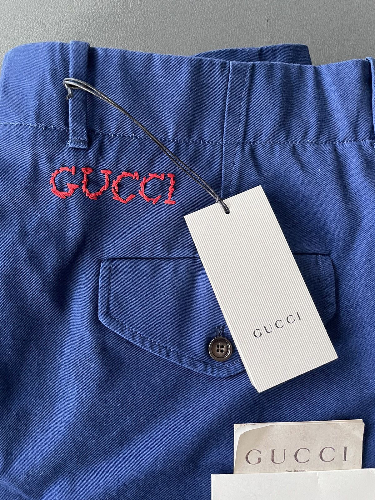 Gucci Rare Brand New Super Runway Gucci Logo Military Shorts Size US 34 / EU 50 - 23 Thumbnail
