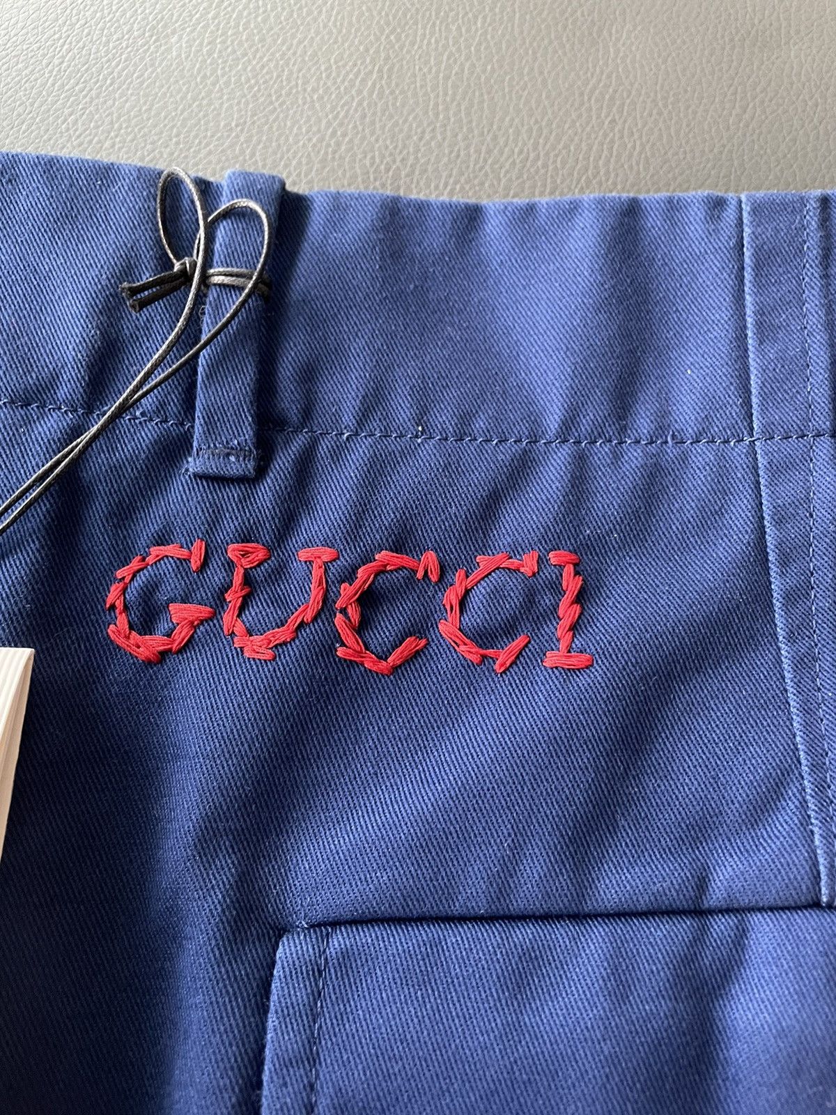 Gucci Rare Brand New Super Runway Gucci Logo Military Shorts Size US 34 / EU 50 - 20 Thumbnail