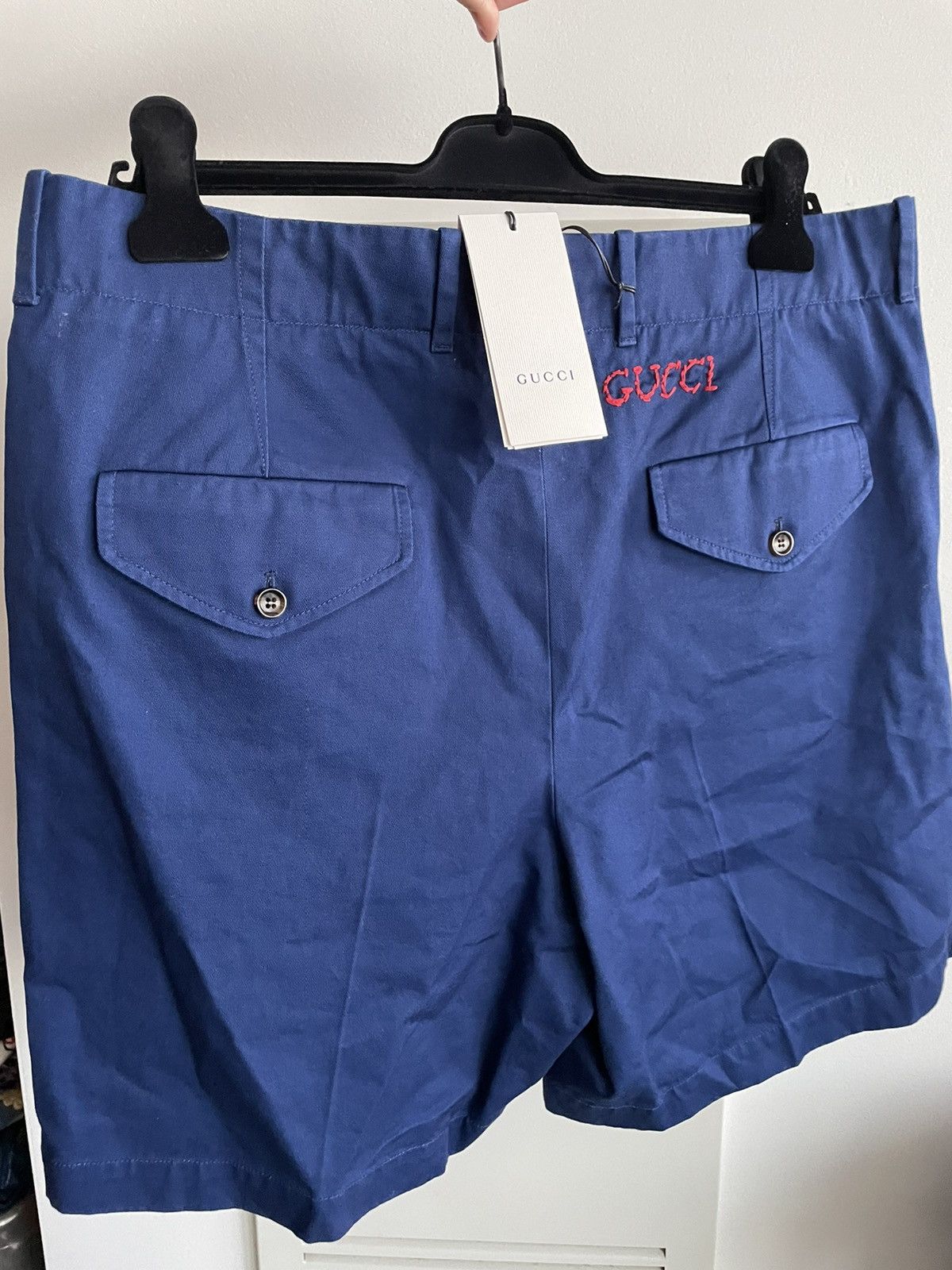Gucci Rare Brand New Super Runway Gucci Logo Military Shorts Size US 34 / EU 50 - 9 Thumbnail