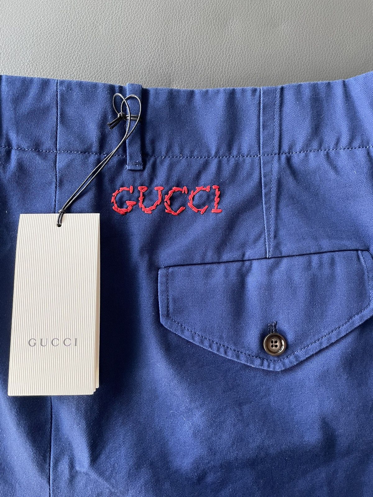 Gucci Rare Brand New Super Runway Gucci Logo Military Shorts Size US 34 / EU 50 - 18 Thumbnail