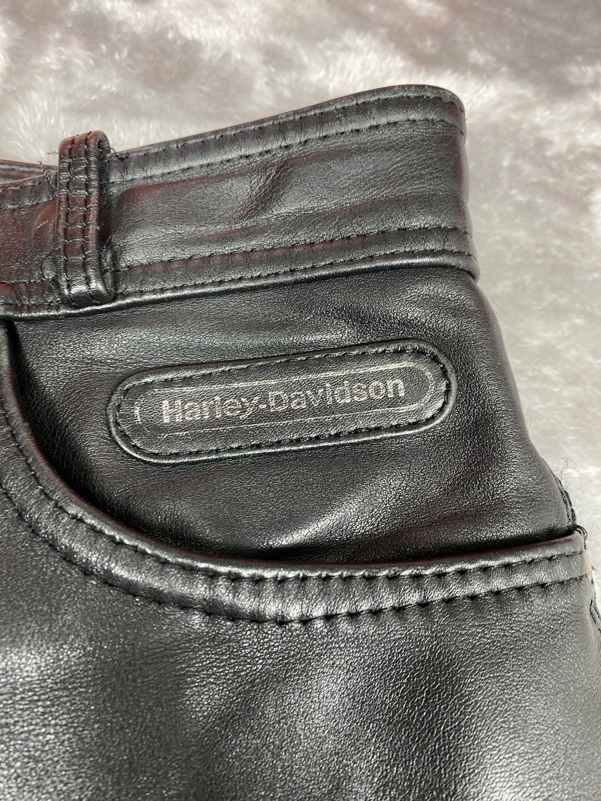 Harley Davidson Vintage Harley Davidson Leather Pants. S0191 Size US 29 - 7 Thumbnail