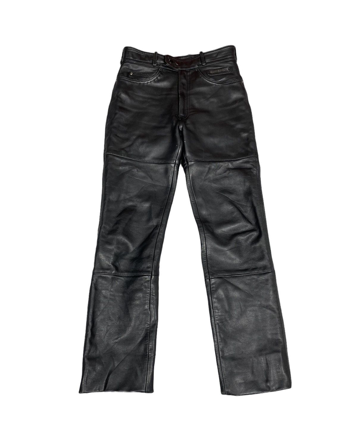 Harley Davidson Vintage Harley Davidson Leather Pants. S0191 Size US 29 - 1 Thumbnail