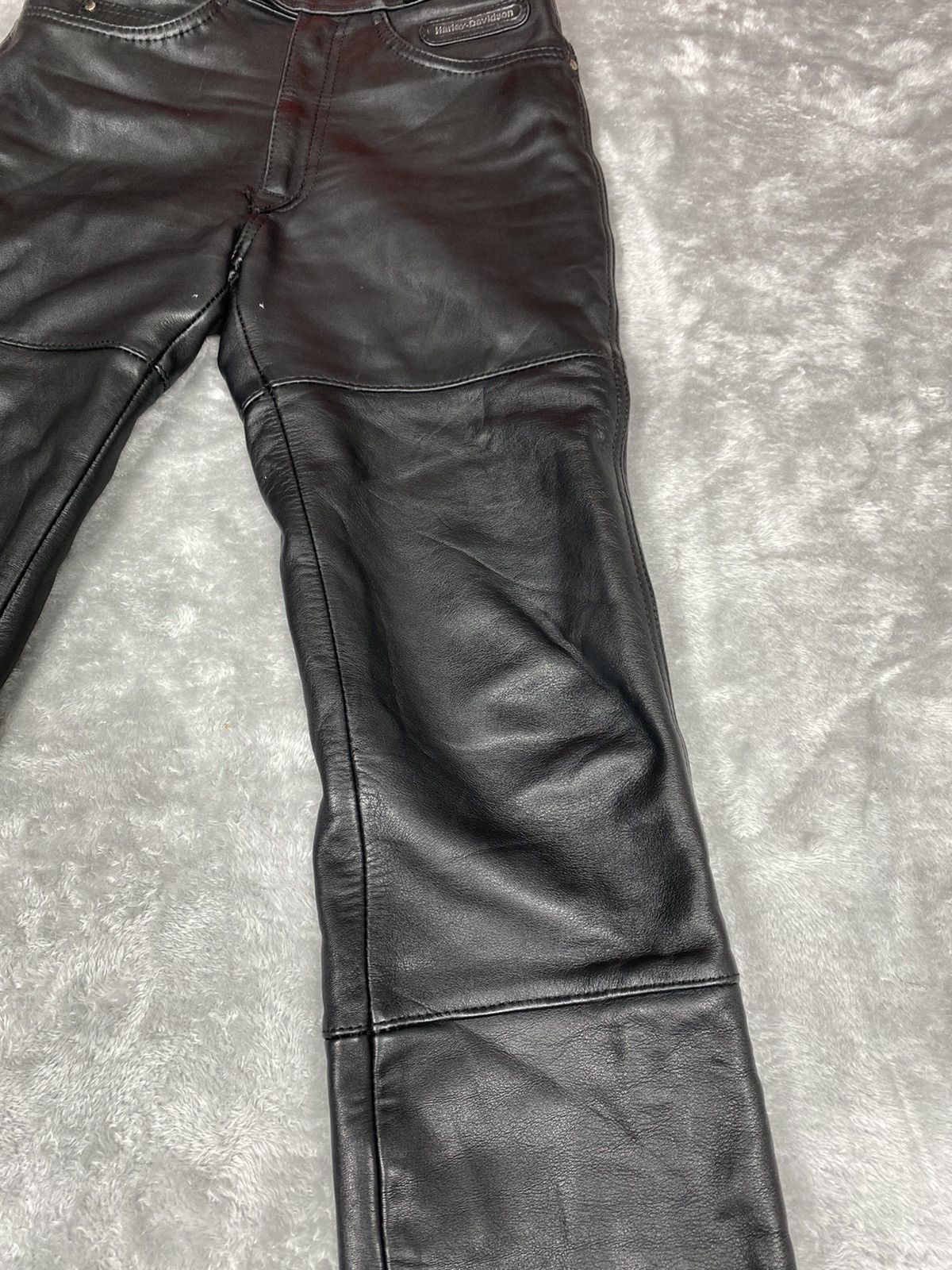Harley Davidson Vintage Harley Davidson Leather Pants. S0191 Size US 29 - 4 Thumbnail