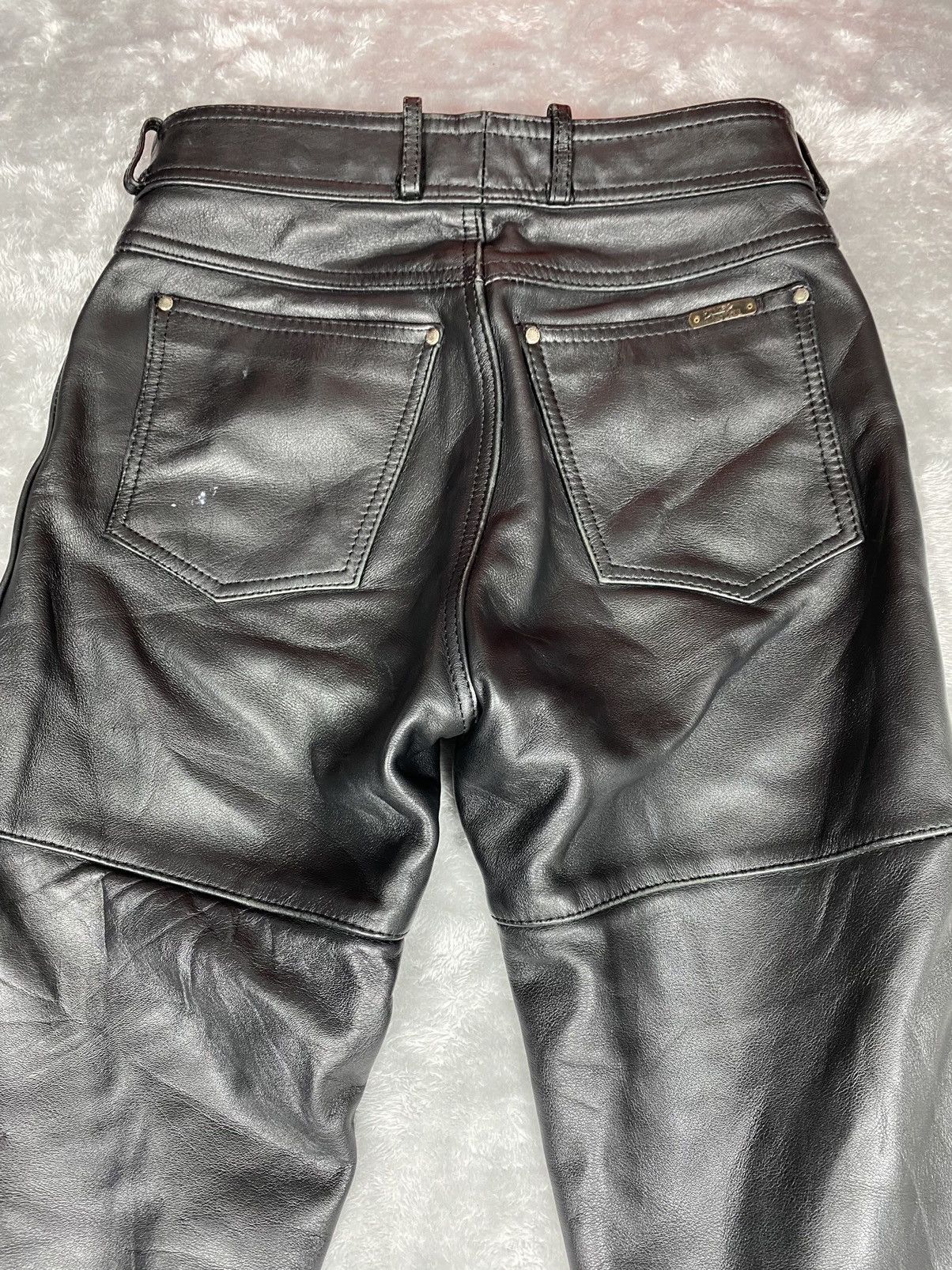 Harley Davidson Vintage Harley Davidson Leather Pants. S0191 Size US 29 - 12 Thumbnail