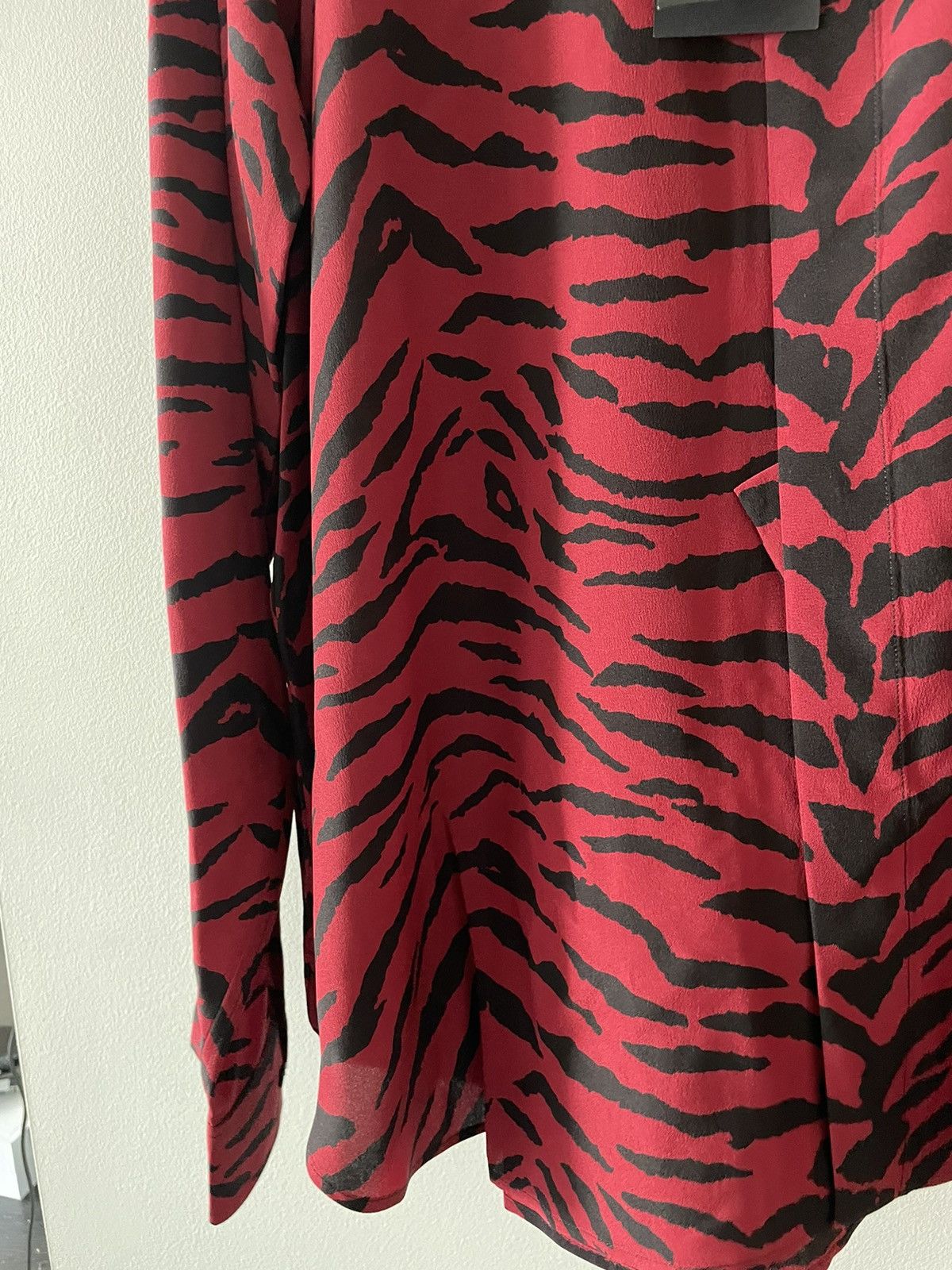 Hedi Slimane × Saint Laurent Paris × Yves Saint Laurent $1,450 Super Runway Saint Laurent Silk Shirt Brand New Size US XL / EU 56 / 4 - 17 Thumbnail