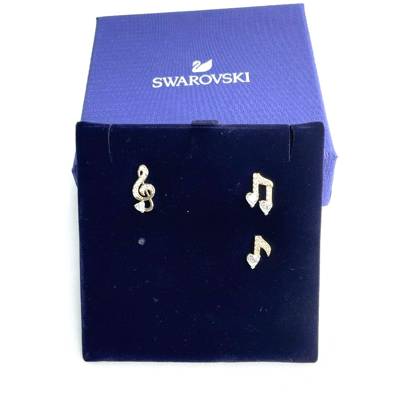 Swarovski Swarovski Pleasant Pierced Music Notes Earrings set Grailed