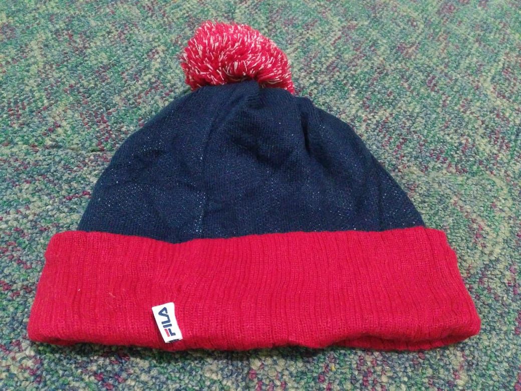 Fila × Vintage Vintage Fila Beanie Hat Cap Hat Size ONE SIZE - 2 Thumbnail