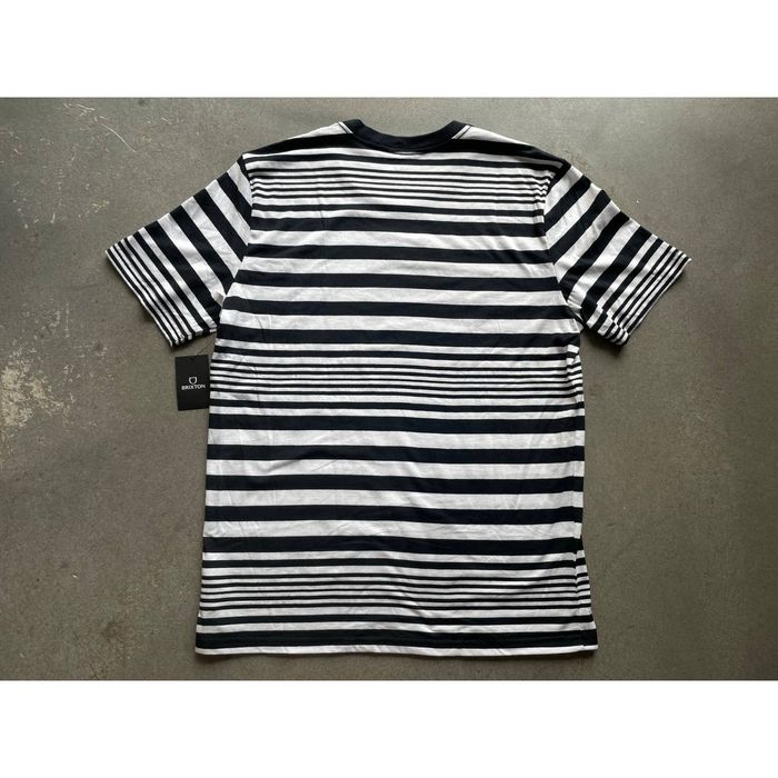 Brixton Brixton Hilt Palmer Line S/S T-Shirt Mens Medium Knit Stripe ...