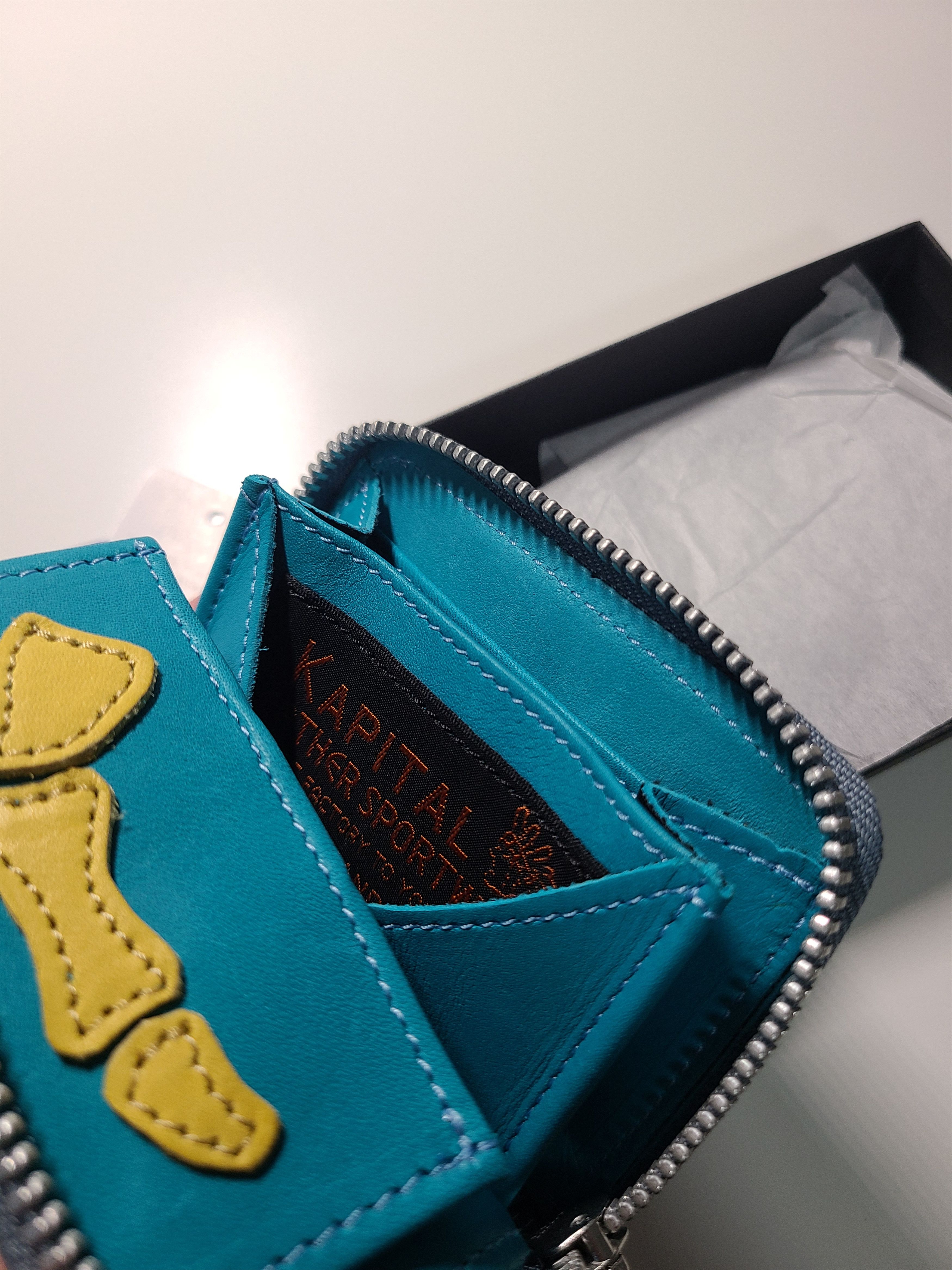 Kapital Kapital Bone Hand Zip Mini Wallet Saxophone | Grailed