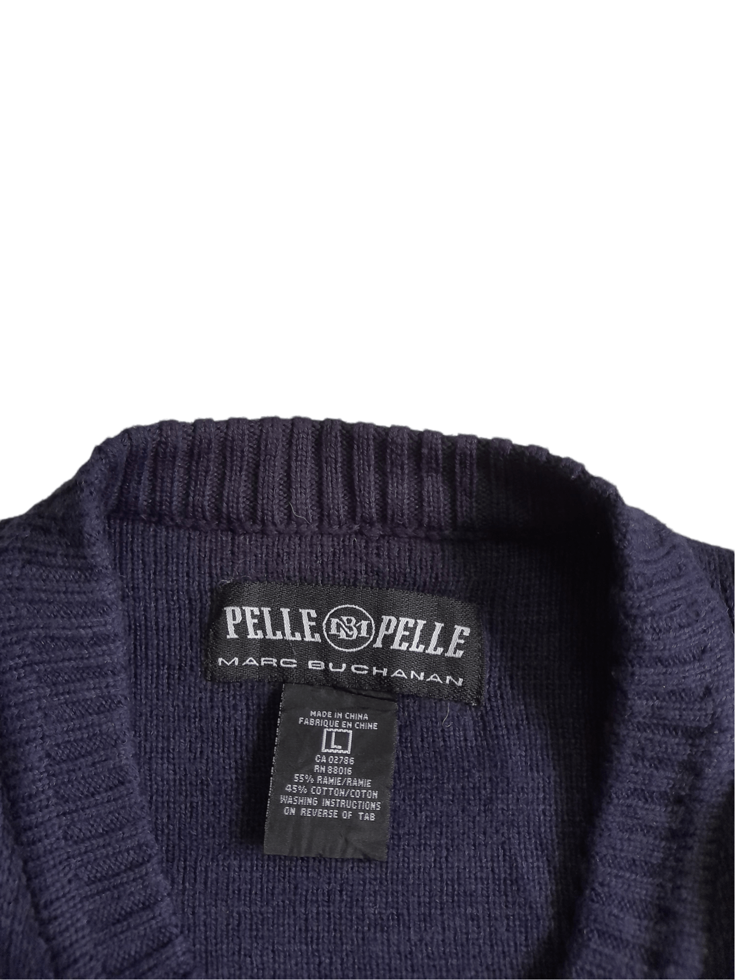 Marc Buchanan × Pelle Pelle Pelle Pelle Marc Buchanan Knitwear (E354) Size US L / EU 52-54 / 3 - 3 Thumbnail