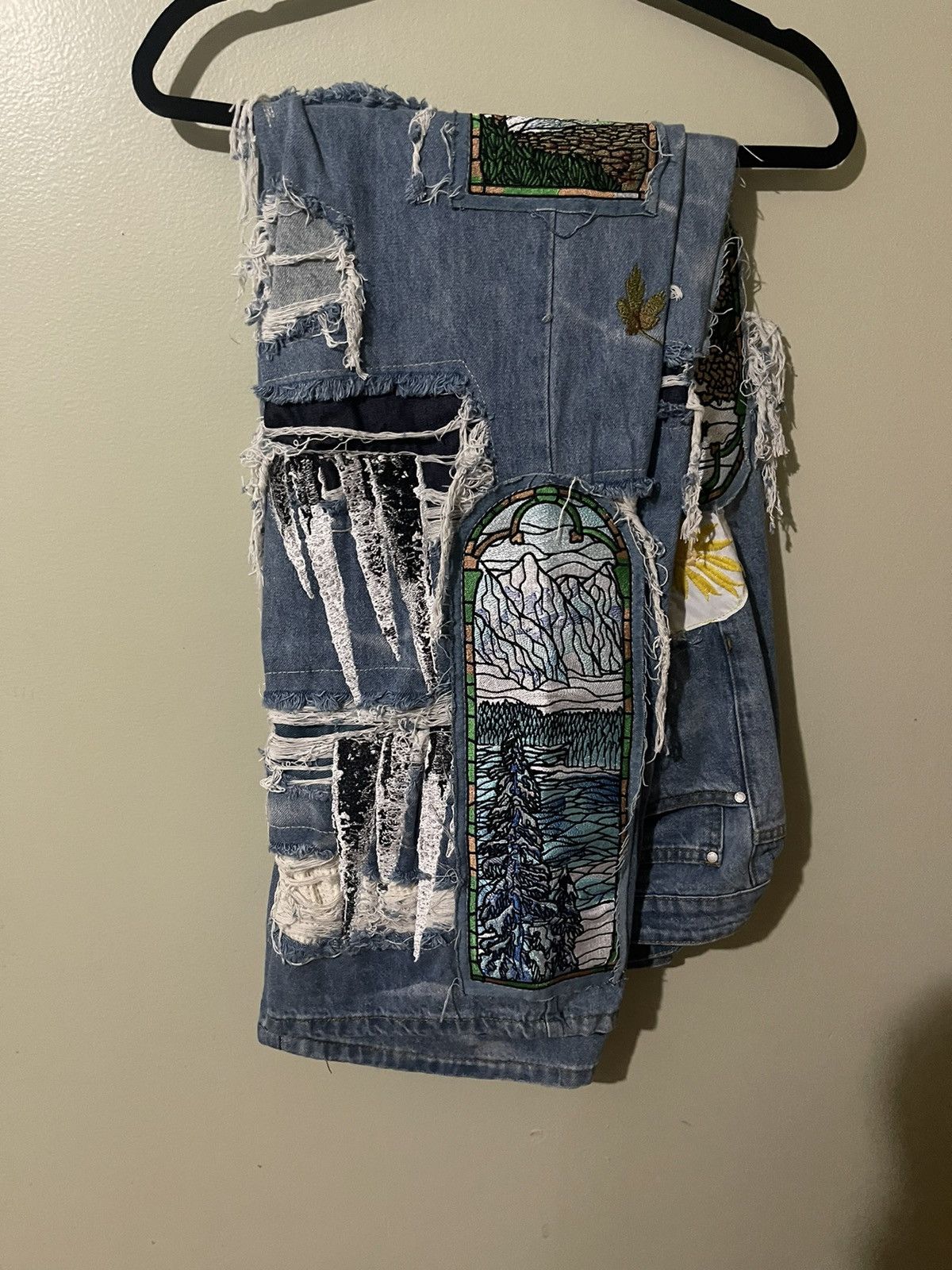 Who Decides War Murder Bravado Patchwork Jeans Size US 38 / EU 54 - 2 Thumbnail