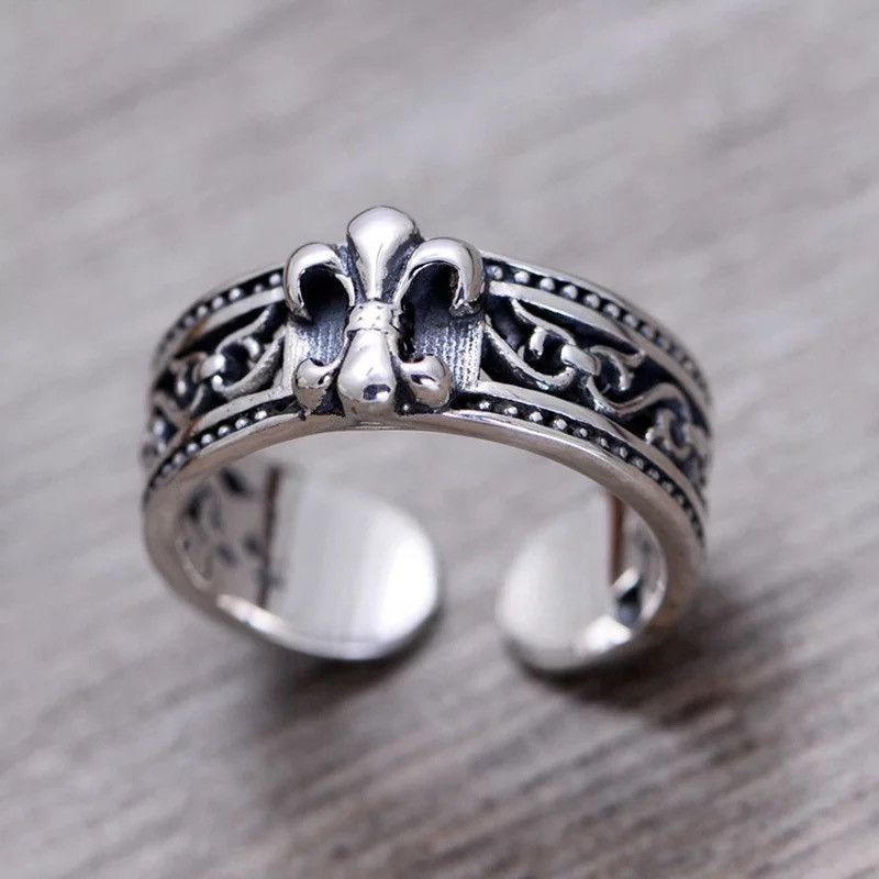 Chain Classic Ring Bold Goth Punk Rock Filigree Jewelry Chrome | Grailed