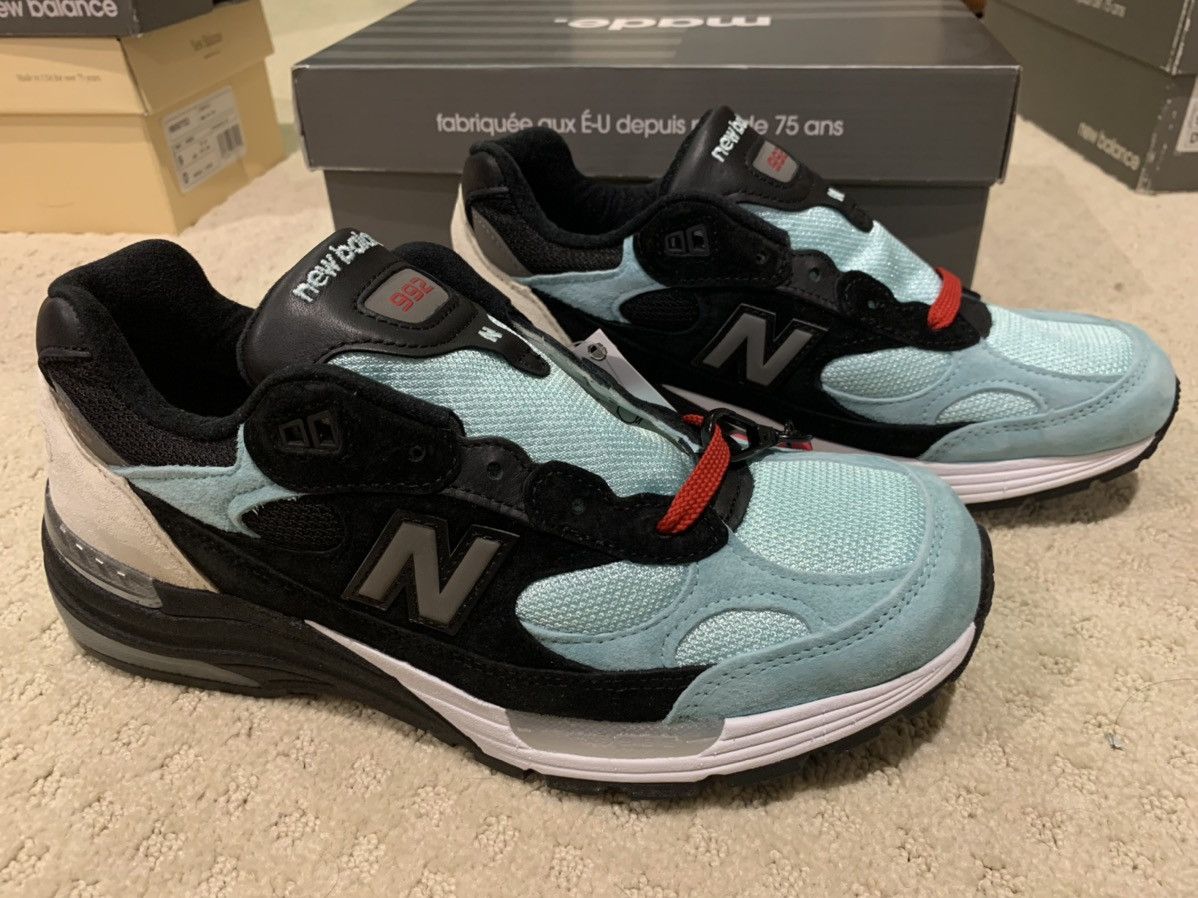 New Balance × Nice Kicks New Balance x Nice Kicks Amoeba Music 992 Teal Black sz 9 US Size US 9 / EU 42 - 2 Thumbnail