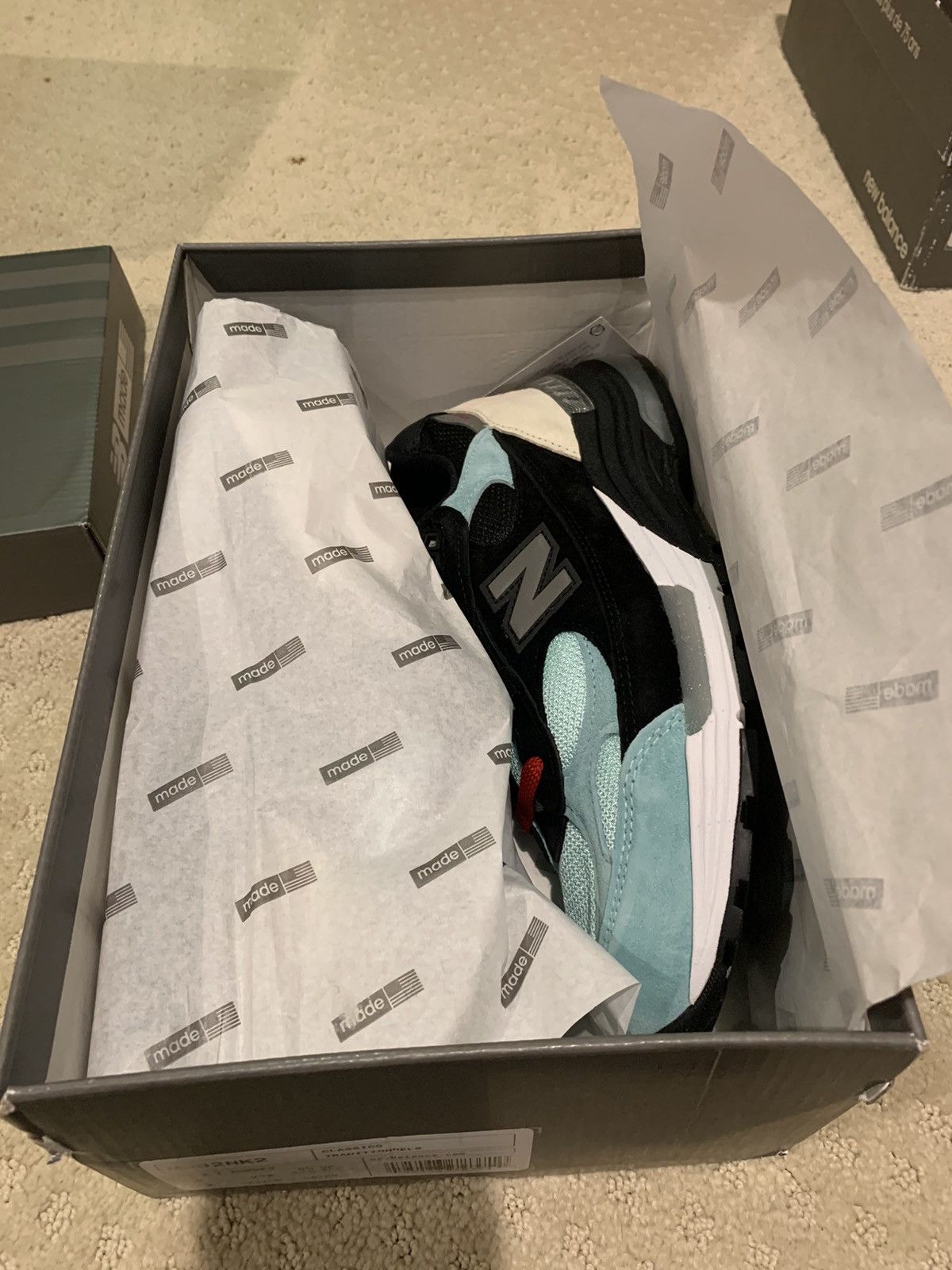 New Balance × Nice Kicks New Balance x Nice Kicks Amoeba Music 992 Teal Black sz 9 US Size US 9 / EU 42 - 12 Thumbnail