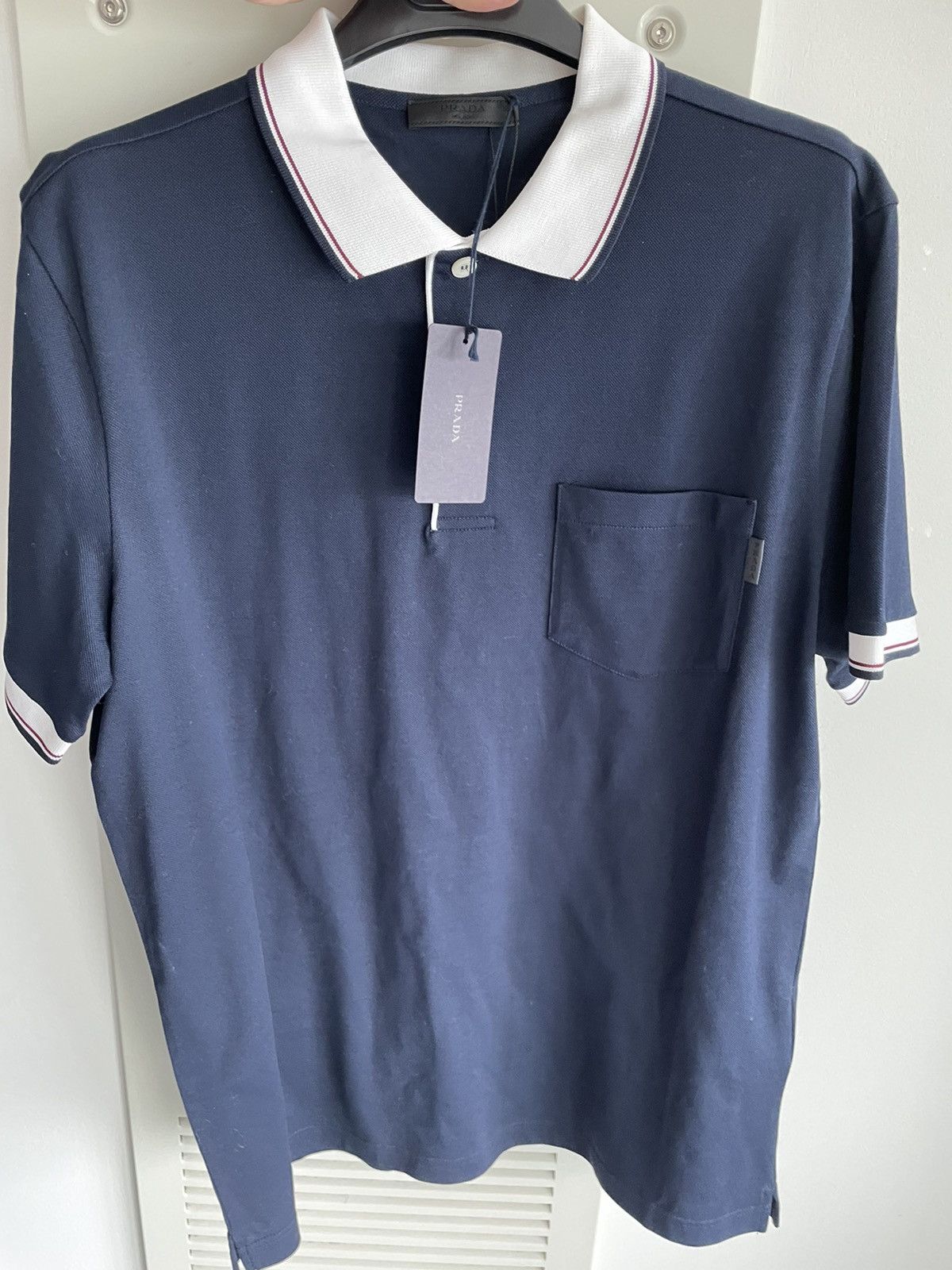 Prada Brand New Classic Iconic Luxury Logo Polo Limited Edition Size US L / EU 52-54 / 3 - 14 Thumbnail