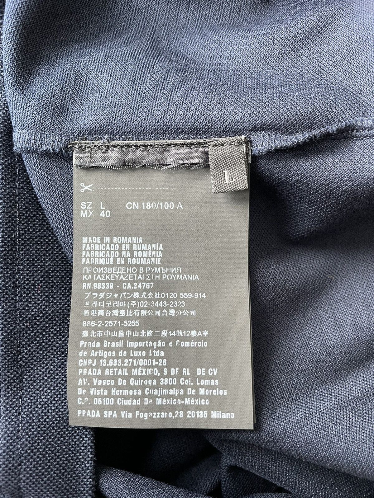 Prada Brand New Classic Iconic Luxury Logo Polo Limited Edition Size US L / EU 52-54 / 3 - 17 Thumbnail