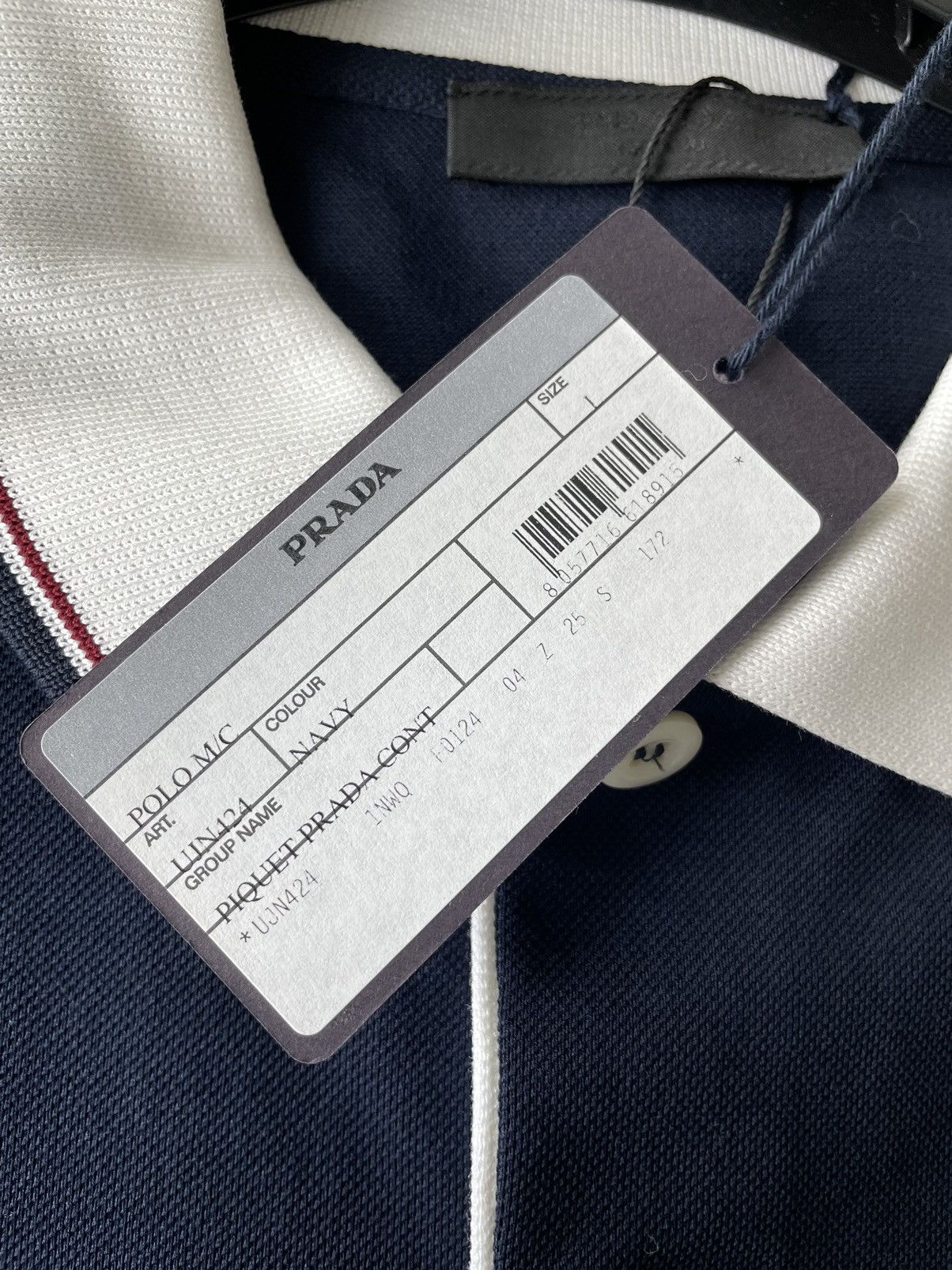 Prada Brand New Classic Iconic Luxury Logo Polo Limited Edition Size US L / EU 52-54 / 3 - 8 Thumbnail