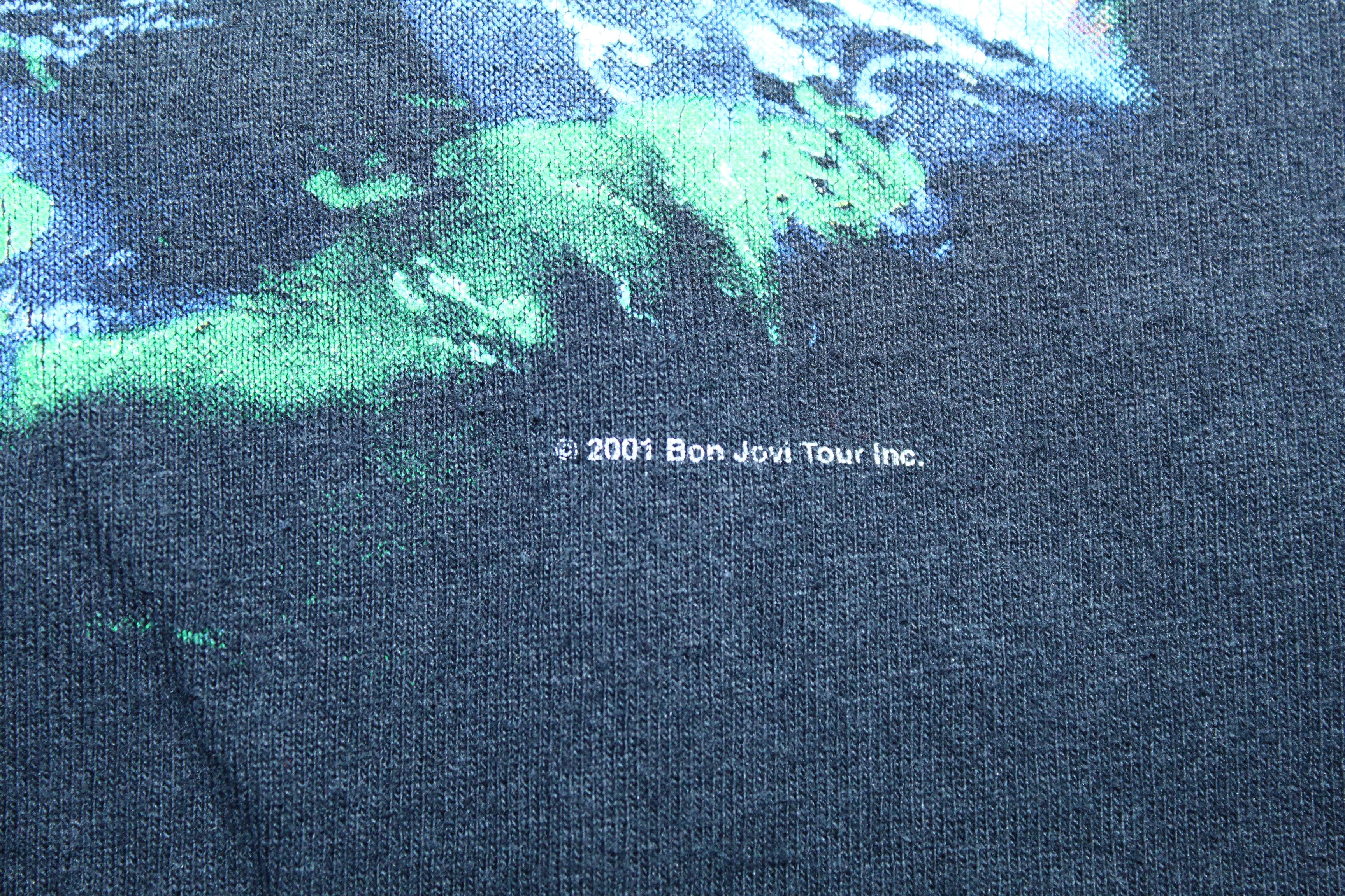 Band Tees 🔥VTG Bon Jovi Four Wild Nights Tour '01 Graphic T-shirt Size US XL / EU 56 / 4 - 4 Thumbnail