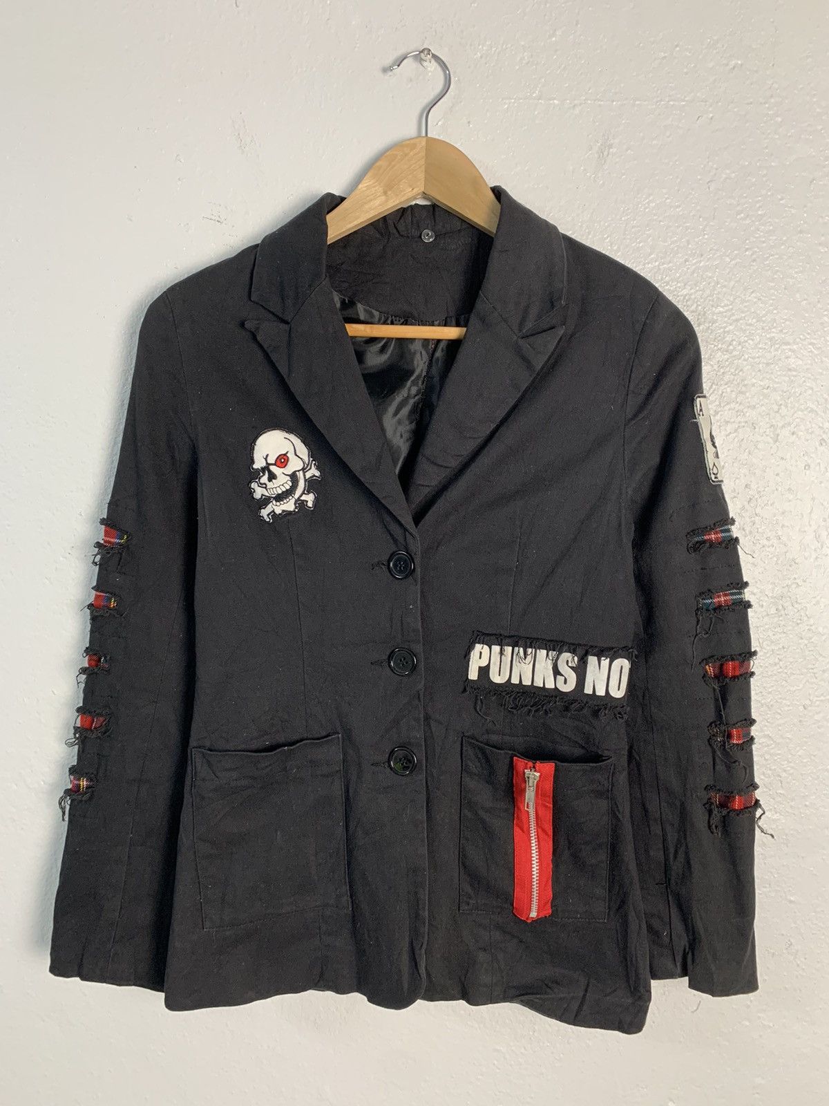Japanese Brand Skull Punk Not Dead Jacket Size XS / US 0-2 / IT 36-38 - 1 Thumbnail