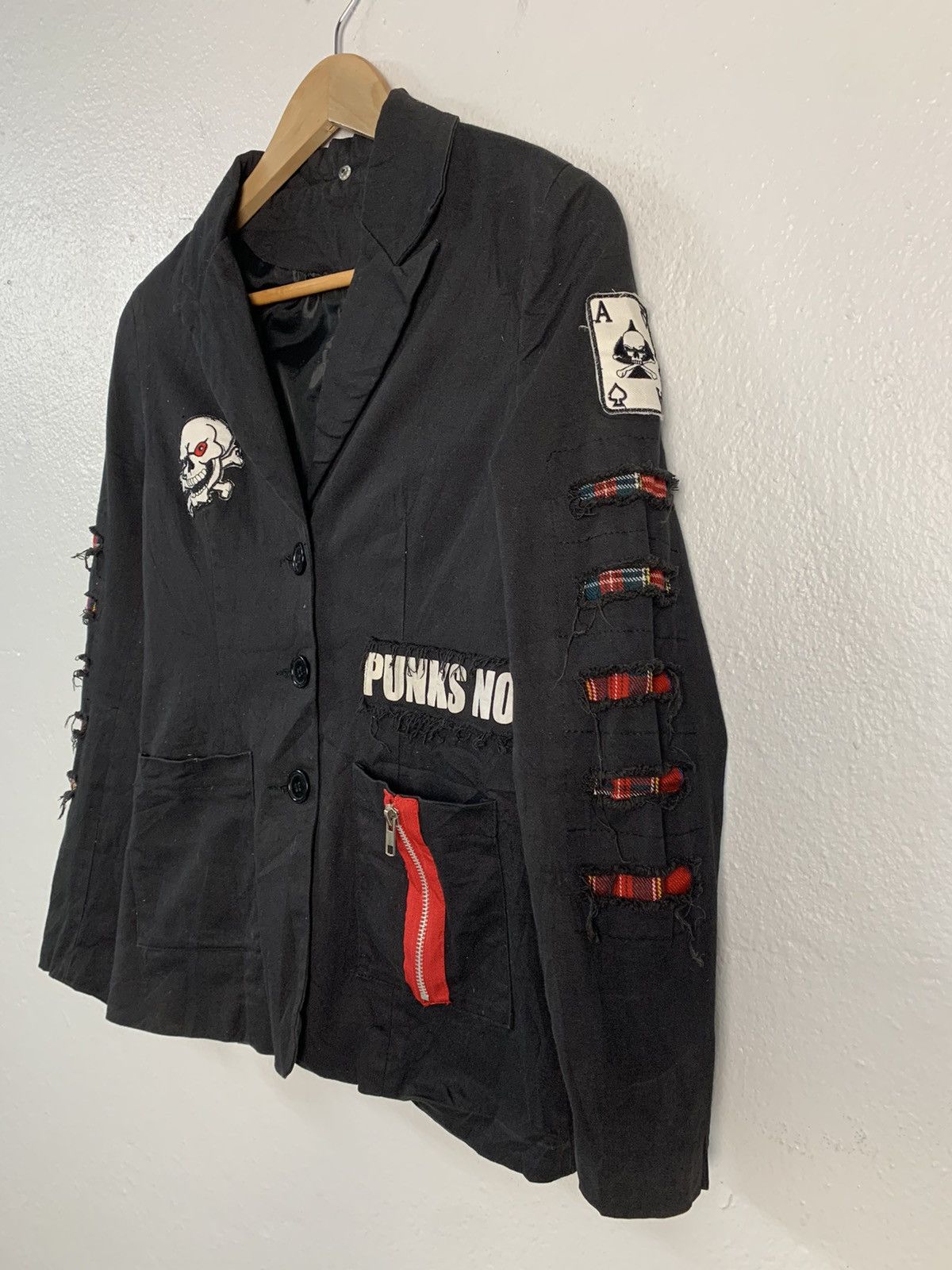 Japanese Brand Skull Punk Not Dead Jacket Size XS / US 0-2 / IT 36-38 - 5 Thumbnail