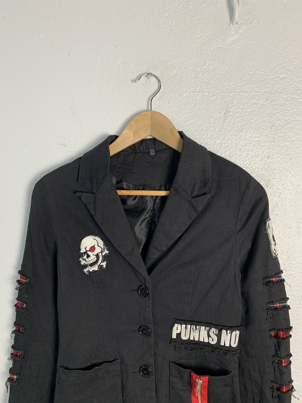 Japanese Brand Skull Punk Not Dead Jacket Size XS / US 0-2 / IT 36-38 - 4 Thumbnail