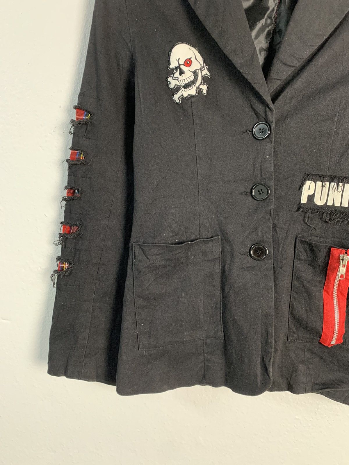 Japanese Brand Skull Punk Not Dead Jacket Size XS / US 0-2 / IT 36-38 - 3 Thumbnail