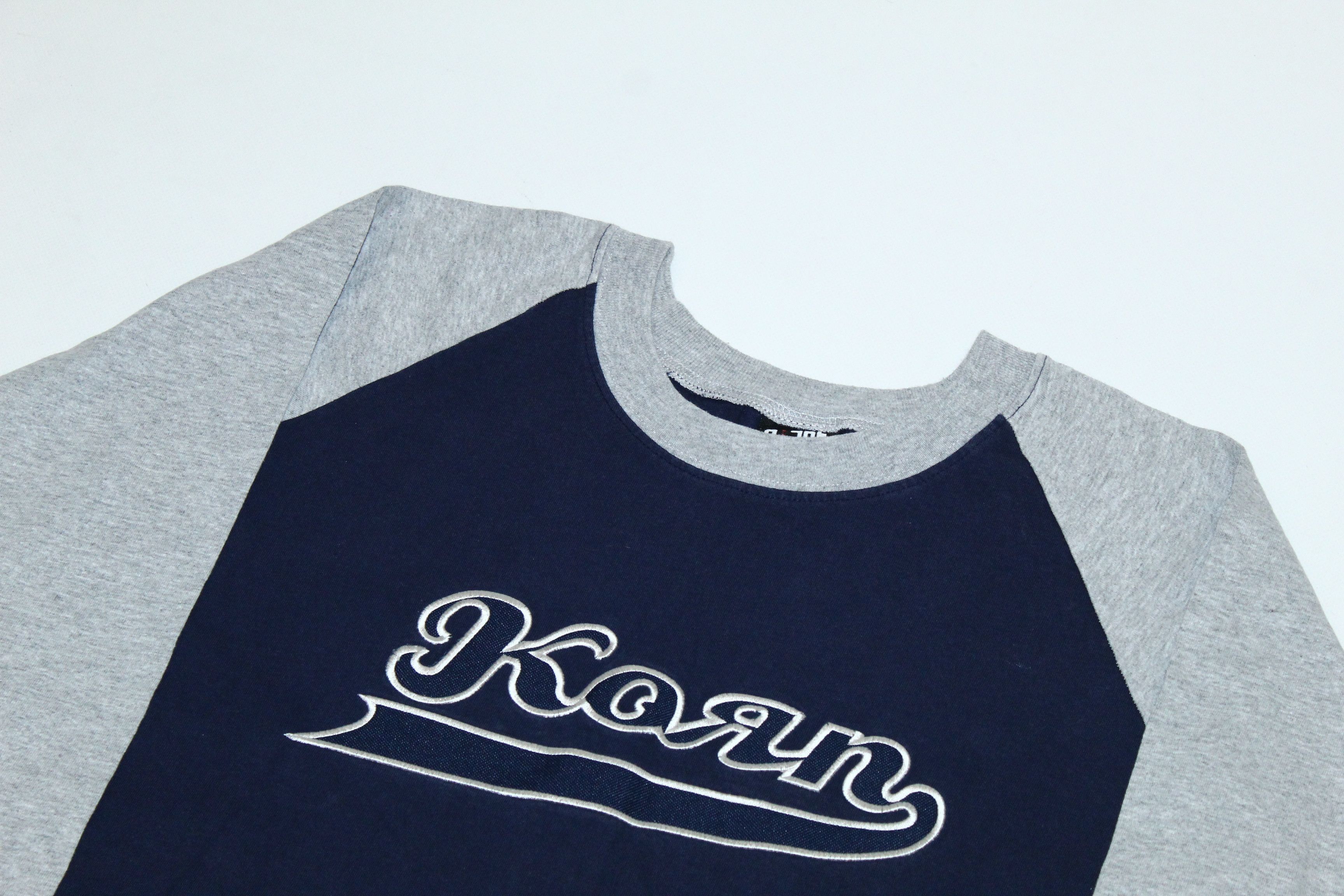 Giant RARE VTG💥90s Korn Logo Embroidery by Giant 3/4 sleeve shirt Size US XL / EU 56 / 4 - 3 Thumbnail