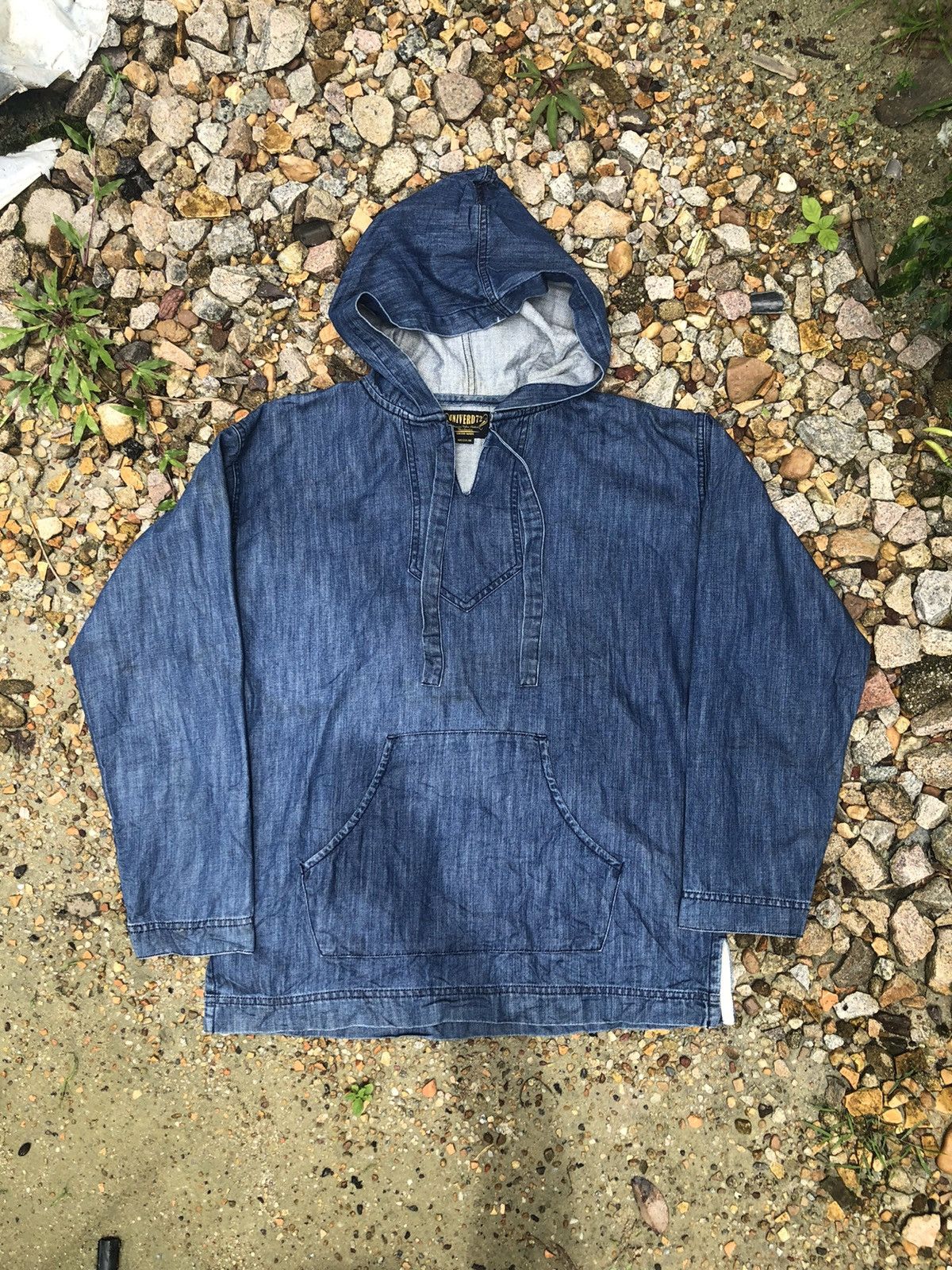 Rare 🏴‍☠️ vintage union made univerd72 anorak denim sweater