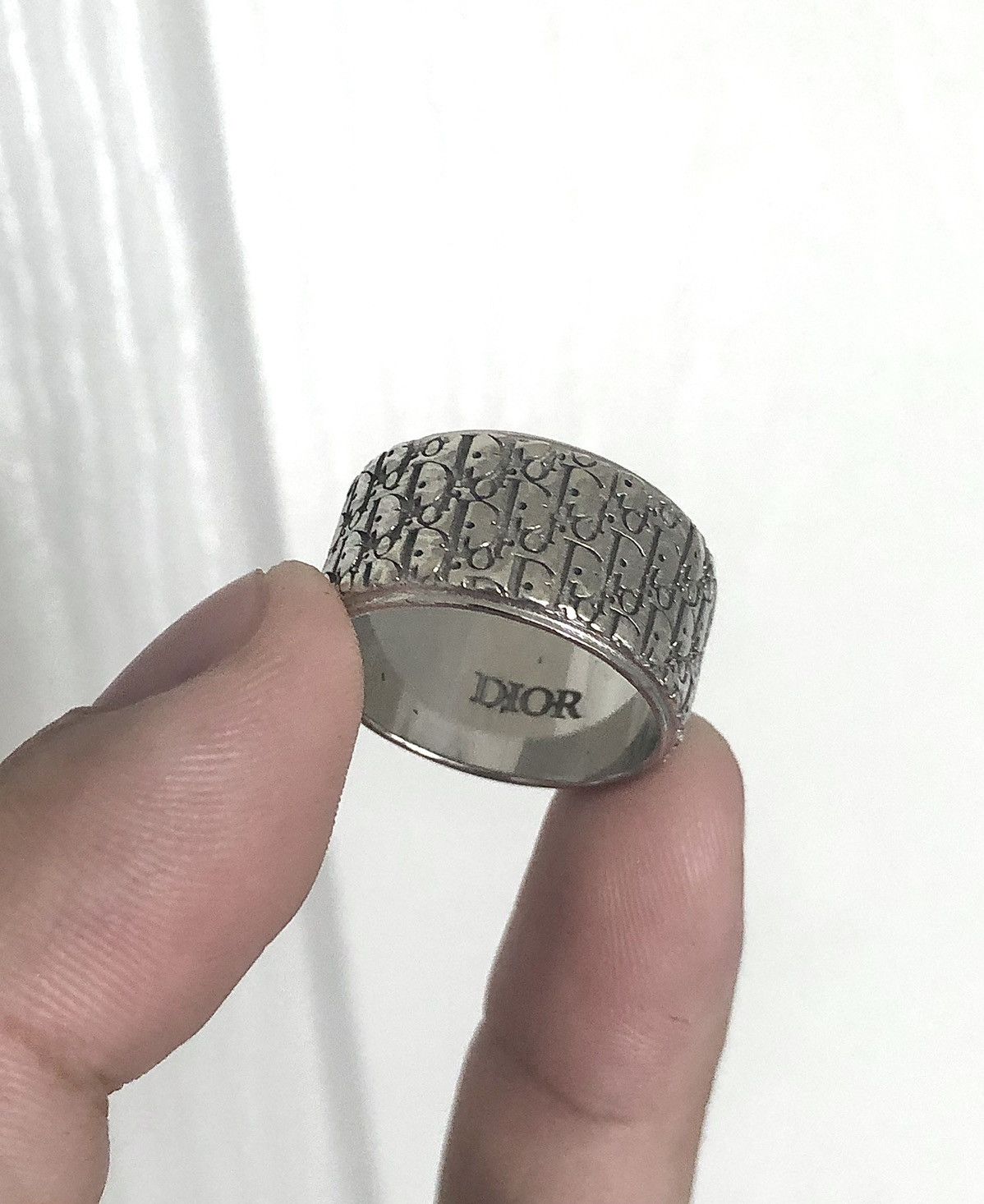 買い誠実 Dior 9 Logo Monogram Silver Sterling 925 Oblique Dior US アクセサリー