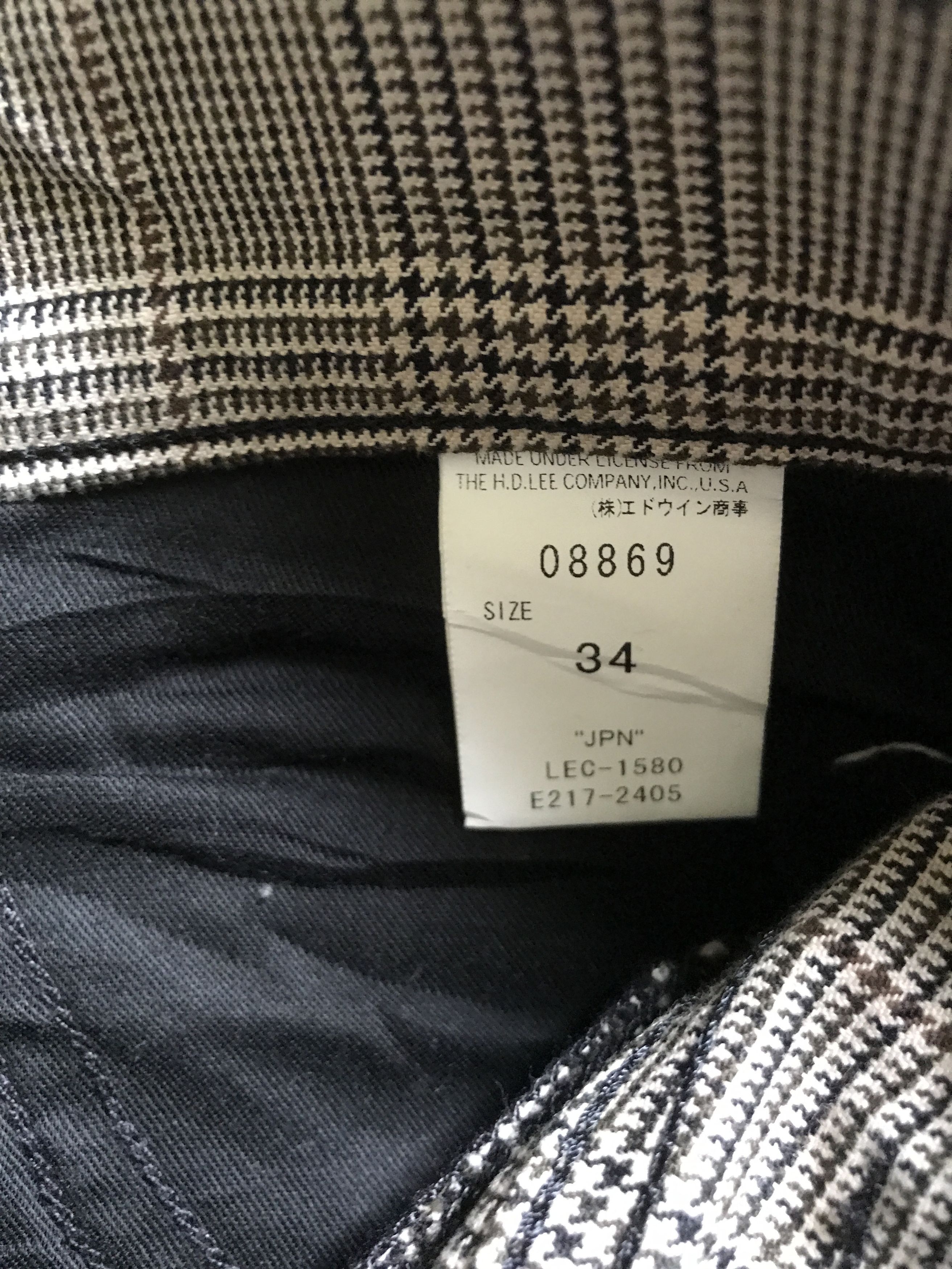 Lee CP231 Lee Tactical Multipockets Fine Plaid Cargo Pant Size US 35 - 18 Thumbnail