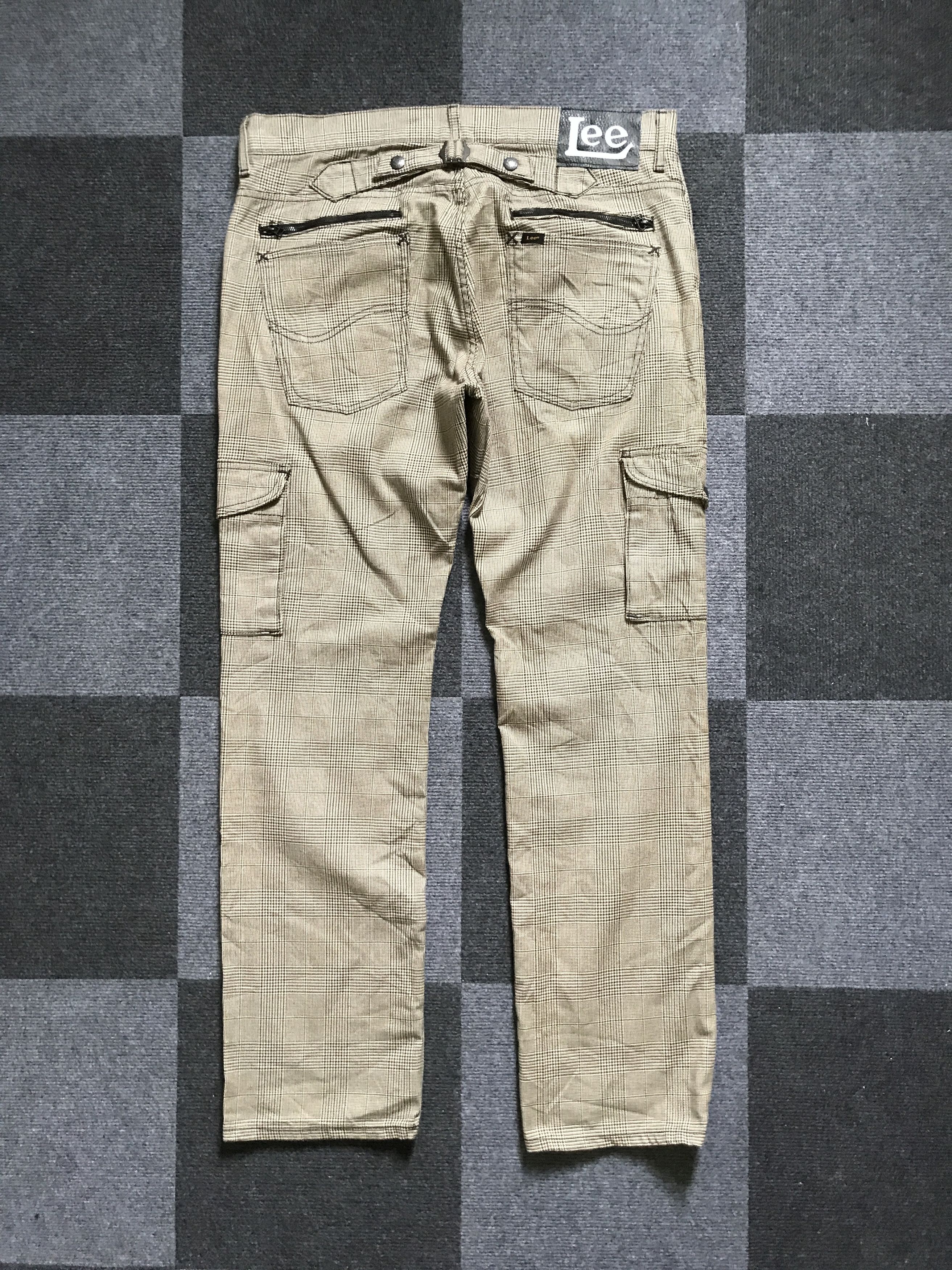 Lee CP231 Lee Tactical Multipockets Fine Plaid Cargo Pant Size US 35 - 8 Thumbnail