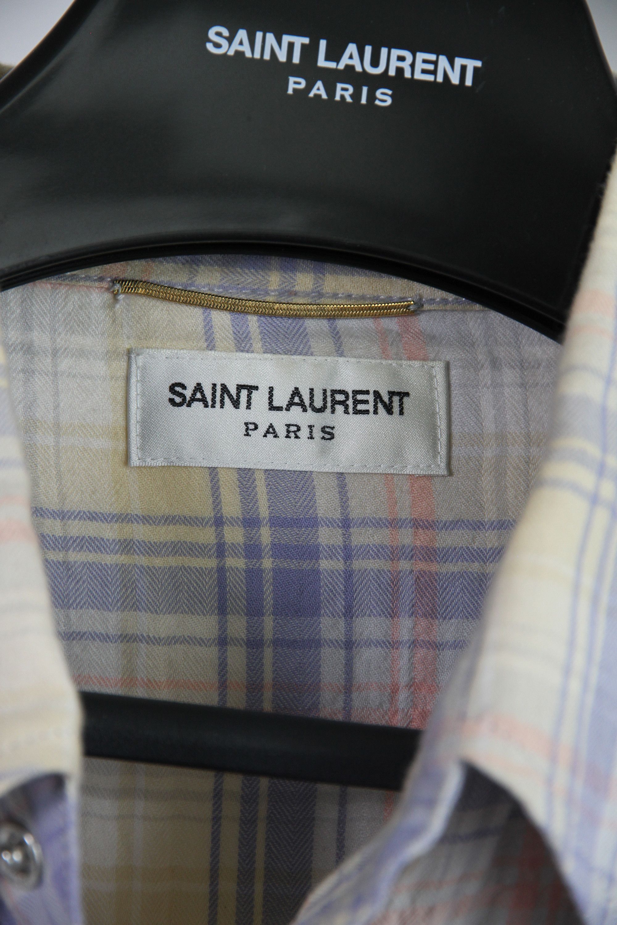 Hedi Slimane × Saint Laurent Paris Saint Laurent Plaid Flannel SS16 Surf Sound Prototype 1 of 1 Size US XL / EU 56 / 4 - 10 Thumbnail