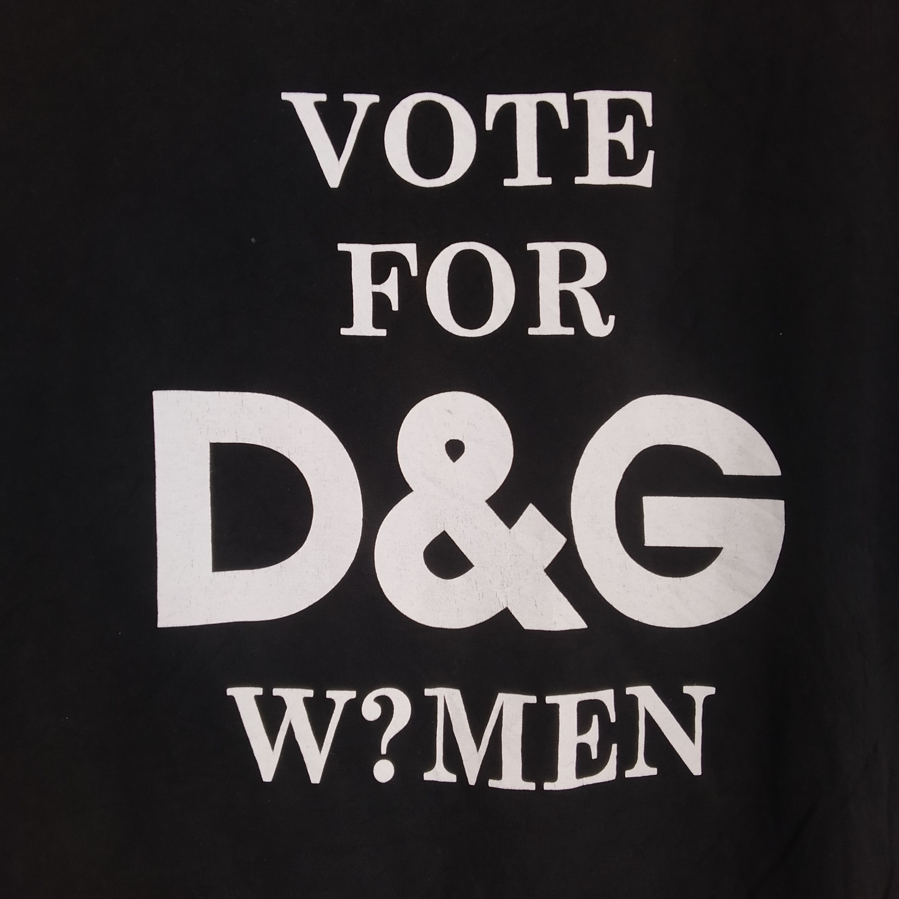 Dolce & Gabbana Vintage Dolce & Gabbana Vote For D&G Design T-shirt Size US M / EU 48-50 / 2 - 4 Thumbnail