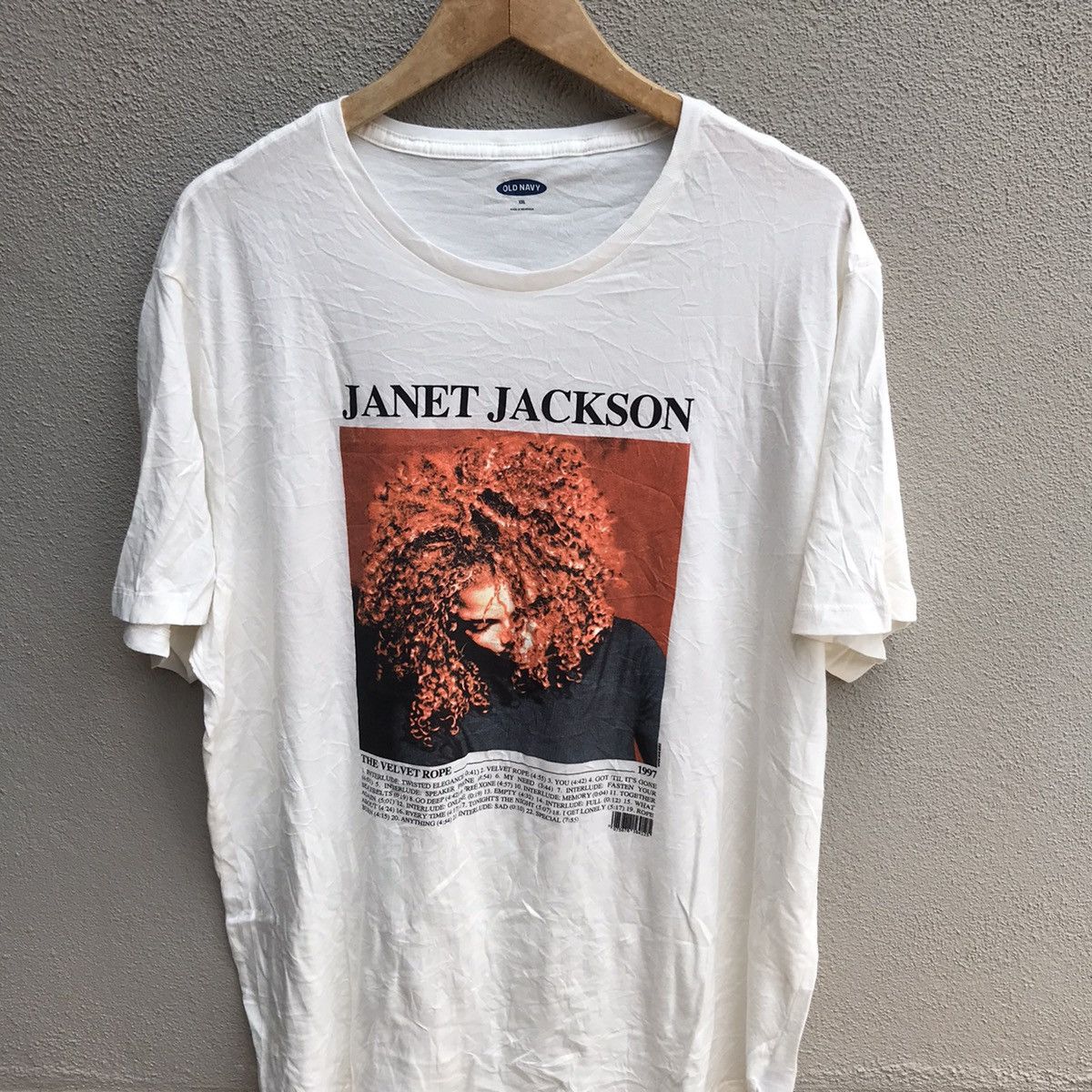 Band Tees JANET JACKSON tee solo singer Size US XXL / EU 58 / 5 - 2 Thumbnail