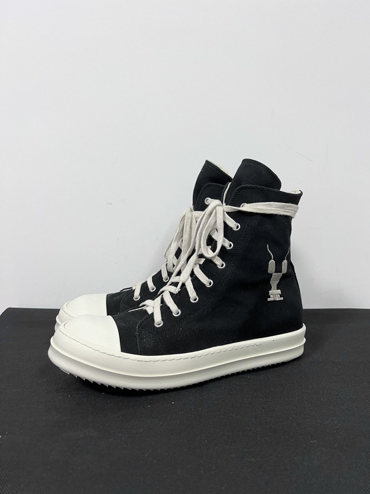 Rick Owens Drkshdw Rick owens drkshdw ramones high top sneakers Size US 9 / EU 42 - 4 Thumbnail