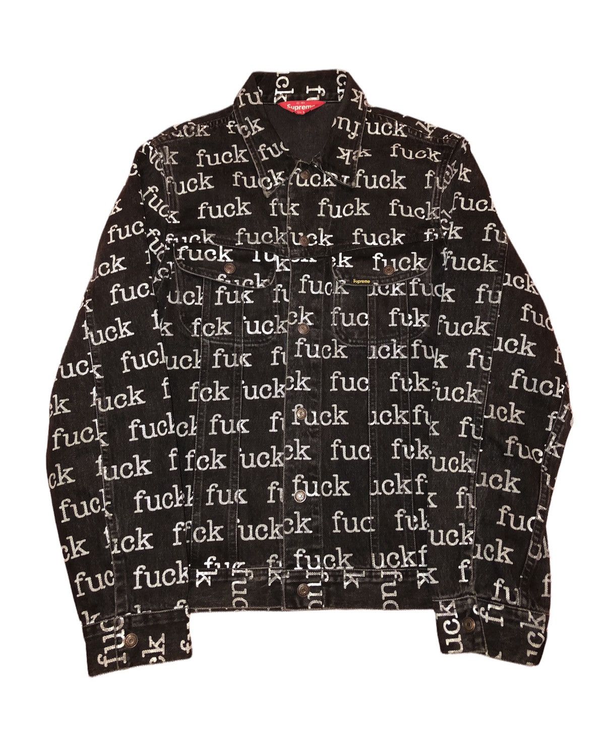 Supreme 2013SS Fuck Denim Jacket S-