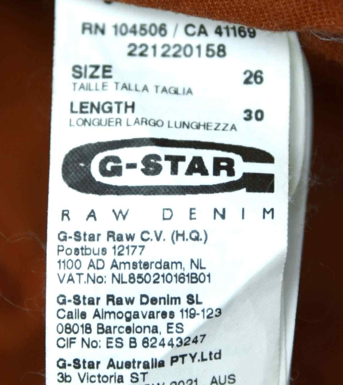 G-Star Page Chino Loose Tapered Coj WMN Pants Trousers W26 L30 Size 26" / US 2 / IT 38 - 5 Thumbnail