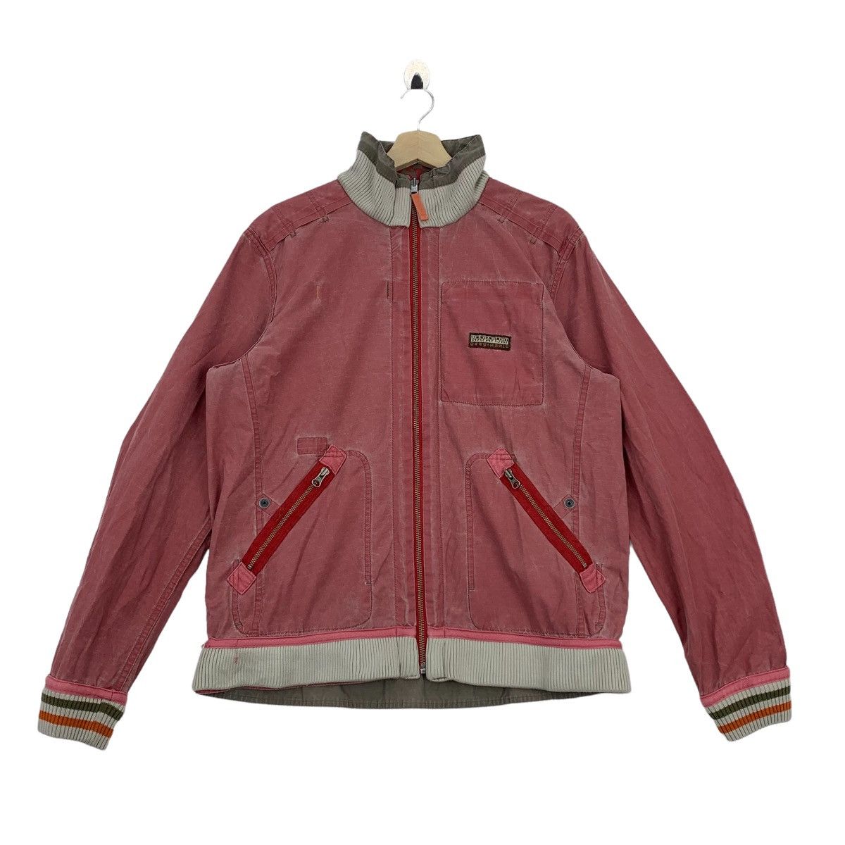 Rare!!NAPAPIJRI reversible zipper men jacket