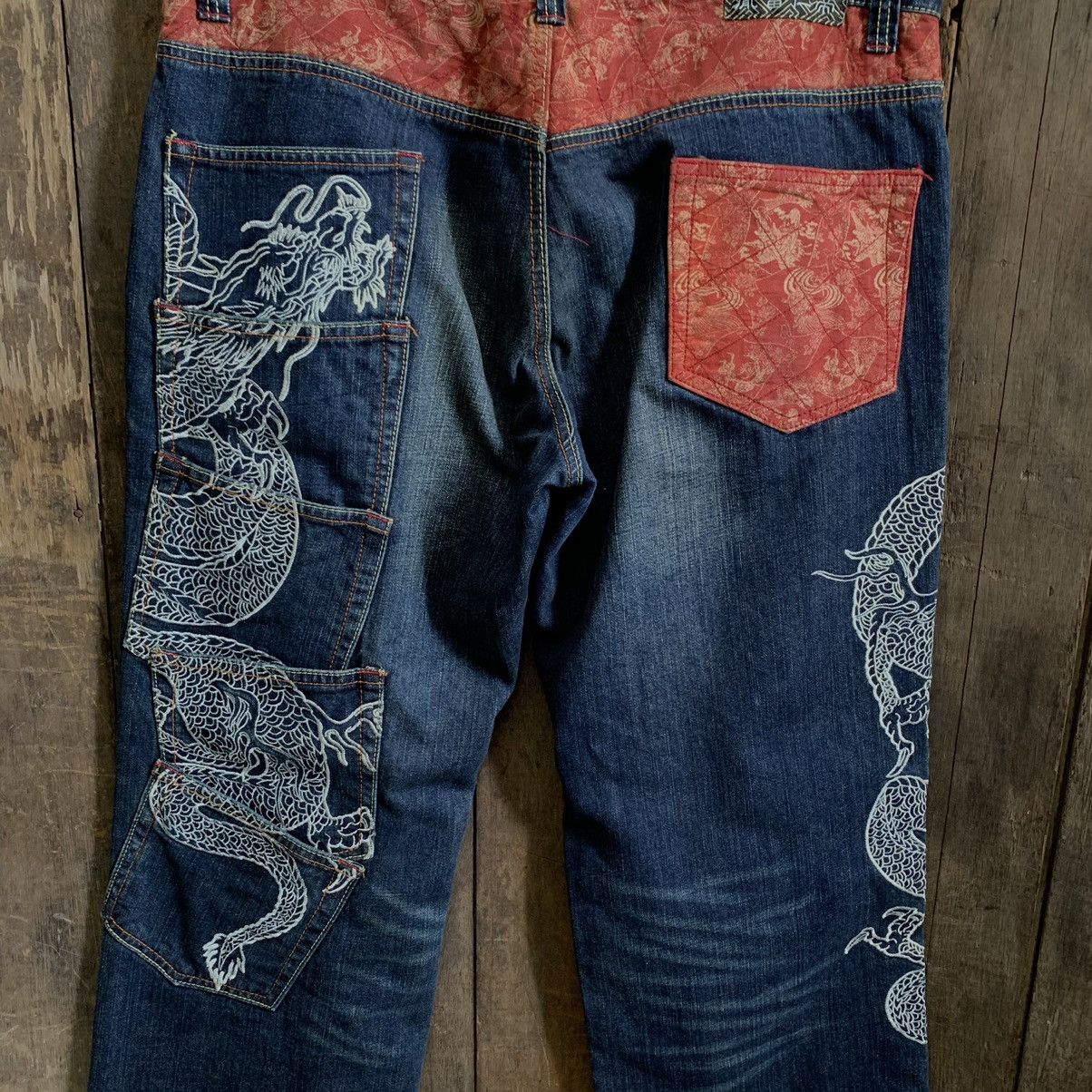 Japanese Brand Vintage Infinity Multi Pocket Denim Jeans Size US 40 / EU 56 - 9 Thumbnail