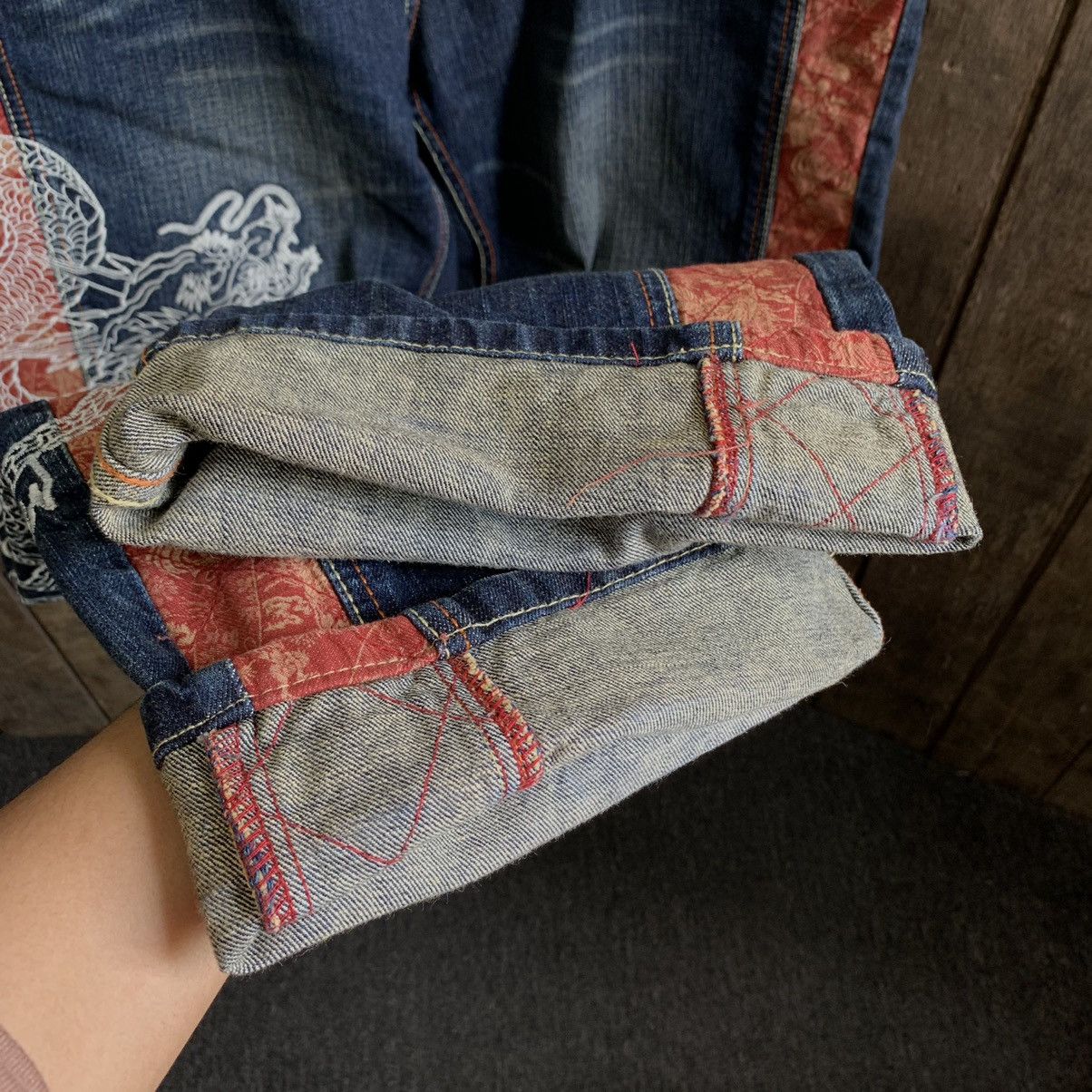 Japanese Brand Vintage Infinity Multi Pocket Denim Jeans Size US 40 / EU 56 - 7 Thumbnail